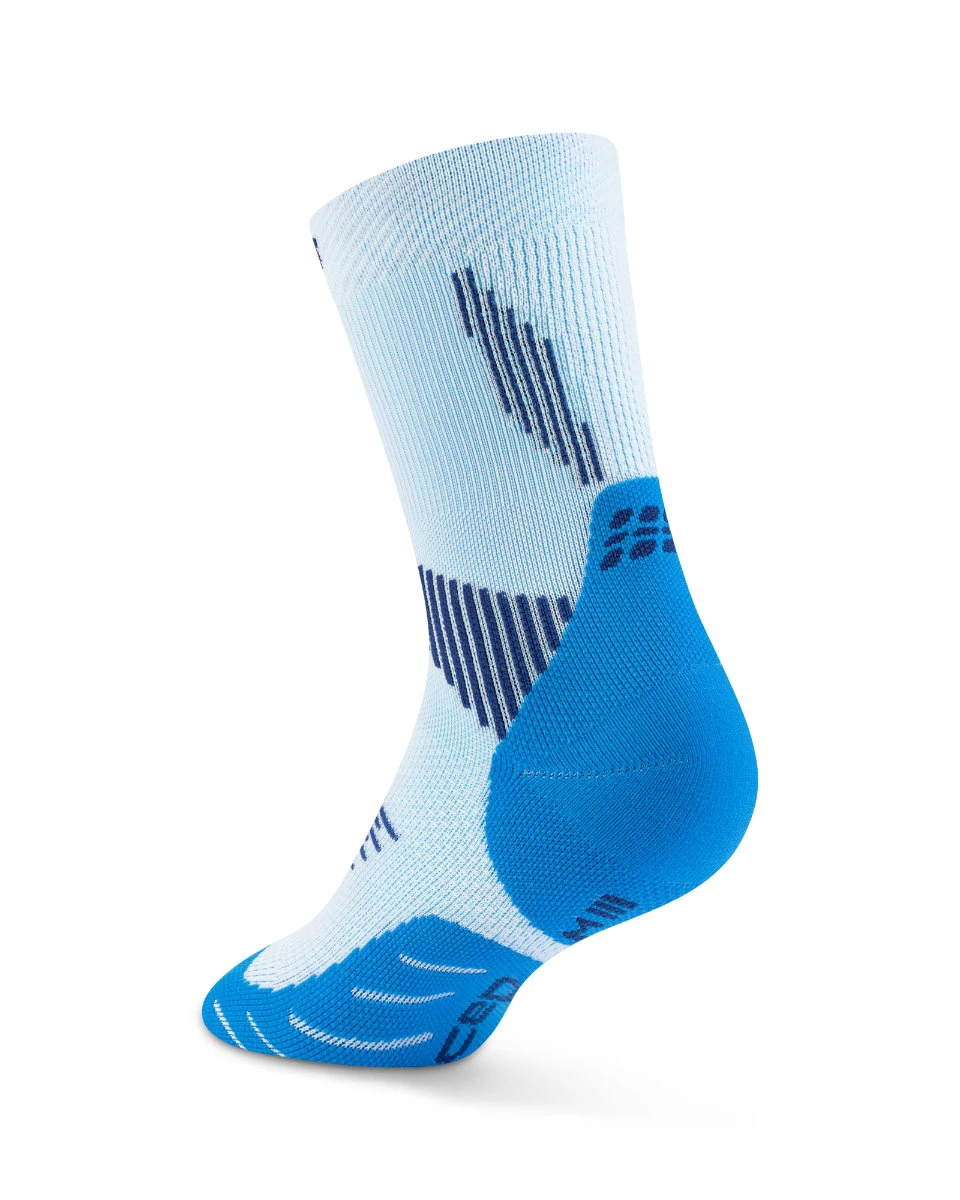 2. Șosete compresie alergare CEP Run 5.0 Mid Cut - albastru/ice | femei