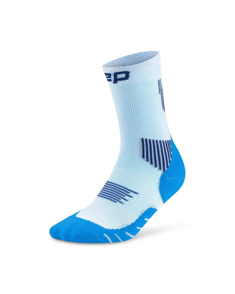 Șosete compresie alergare CEP Run 5.0 Mid Cut - albastru/ice | femei - 168257