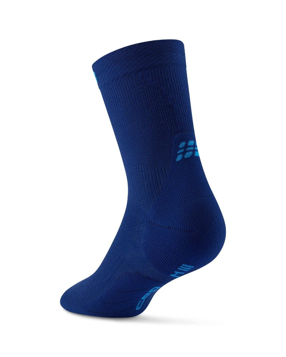 2. Șosete compresie alergare CEP Run 5.0 Mid Cut - albastru închis | femei