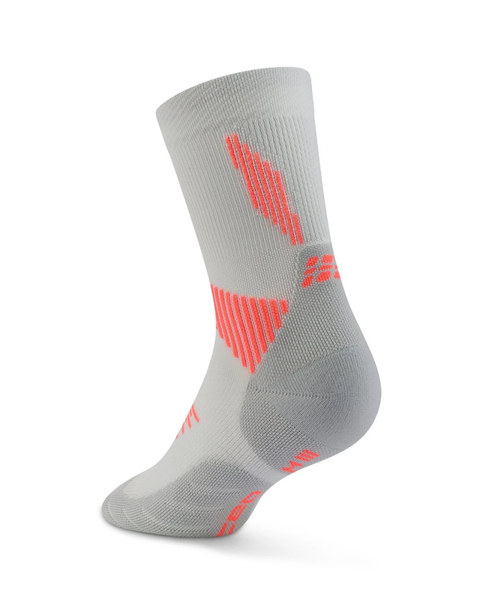 2. Șosete compresie alergare CEP Run 5.0 Mid Cut - gri | femei