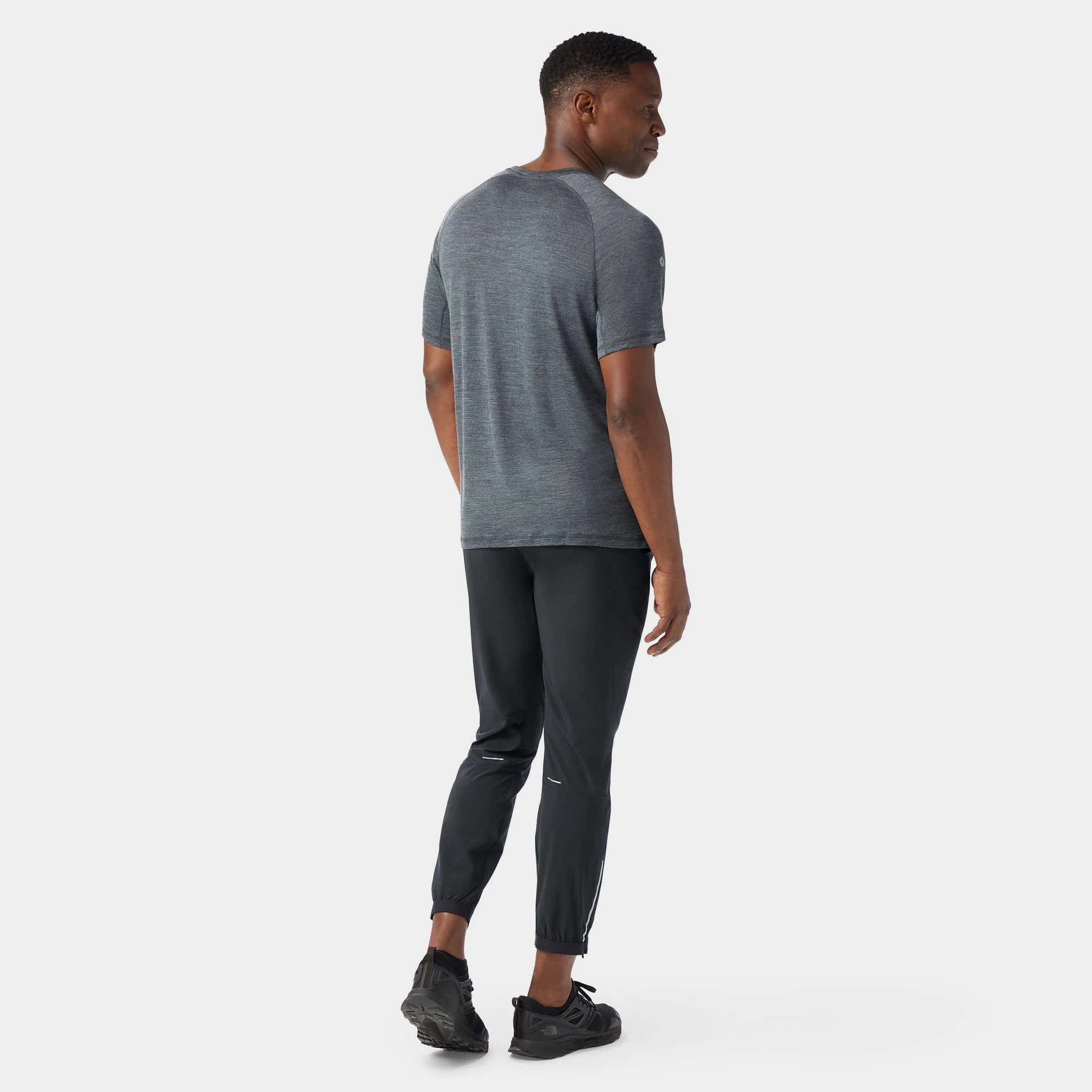 2. Tricou sport bărbați Smartwool Active Ultralite - Merino + TENCEL™ - gri carbune melanj
