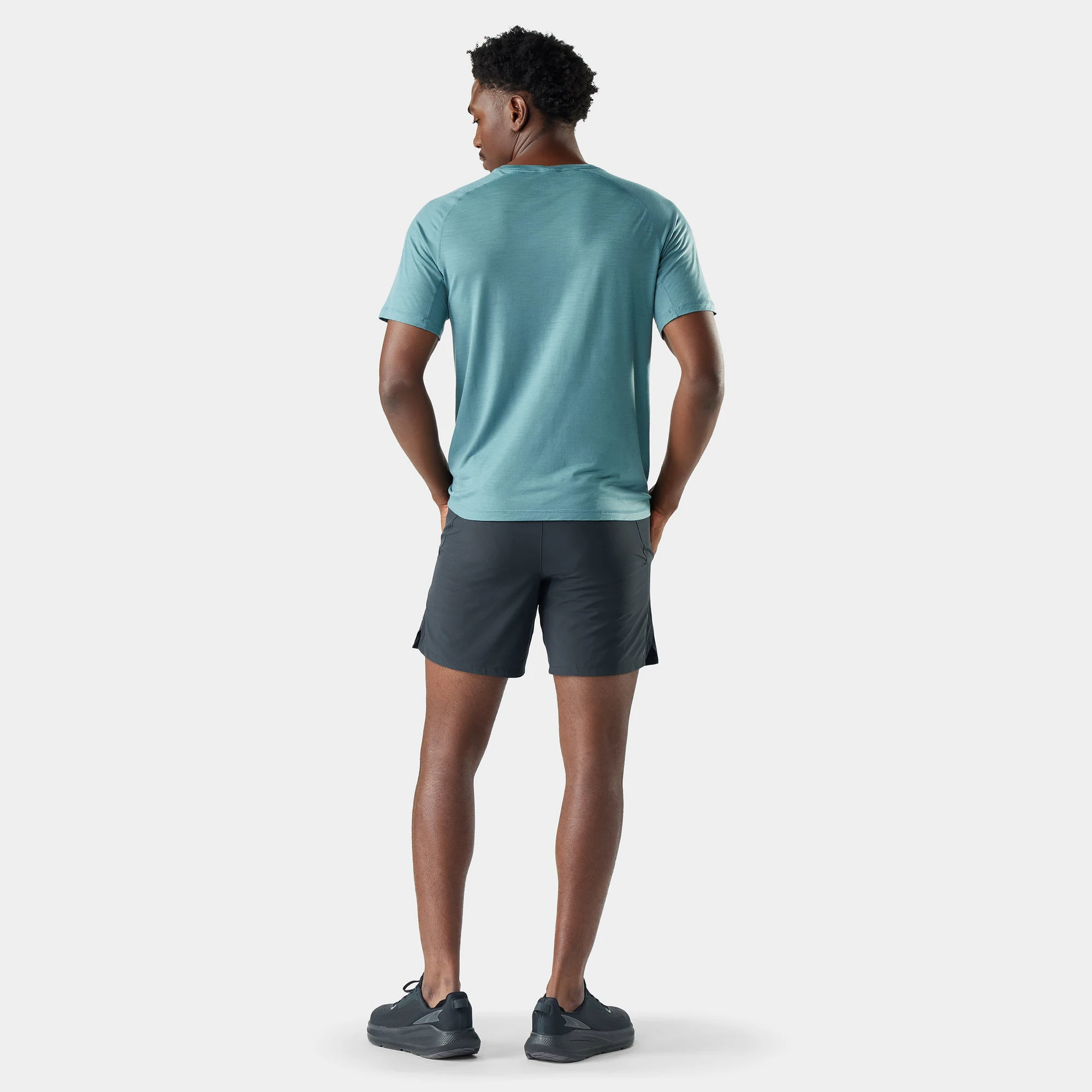 2. Tricou sport bărbați Smartwool Active Ultralite - Merino + TENCEL™ - verde teal