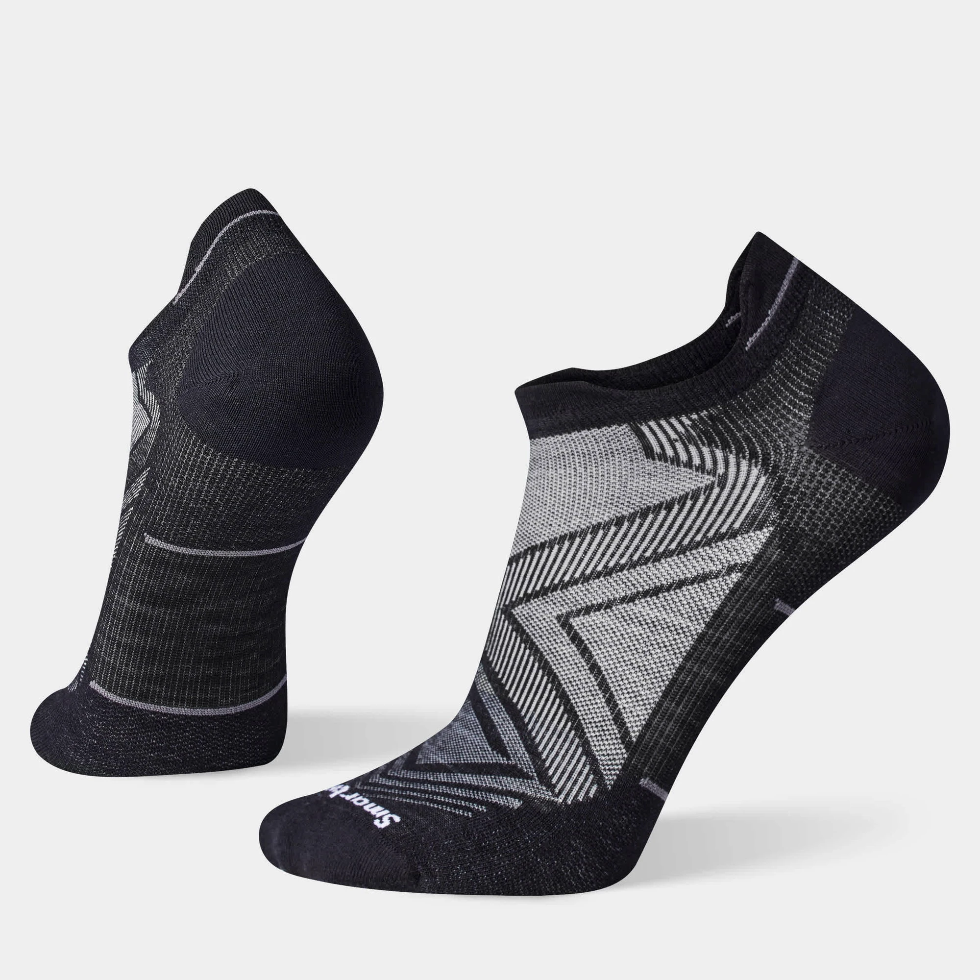 1. Șosete Merino alergare Smartwool Run - negru | Low Ankle | Zero Cushion