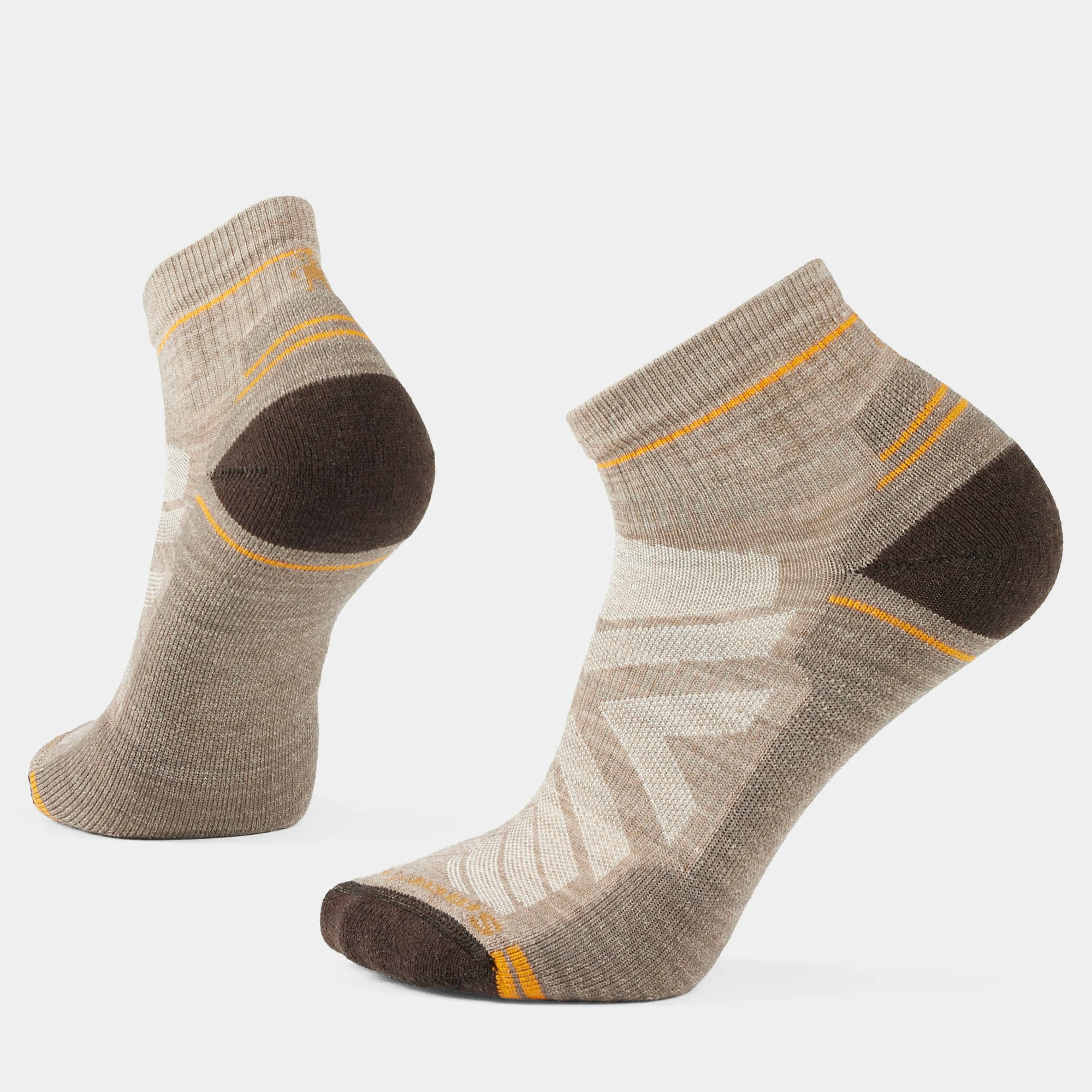 Șosete Merino hiking Smartwool Hike - bej Fossil | Chestnut | Ankle | Light Cushion - 182908