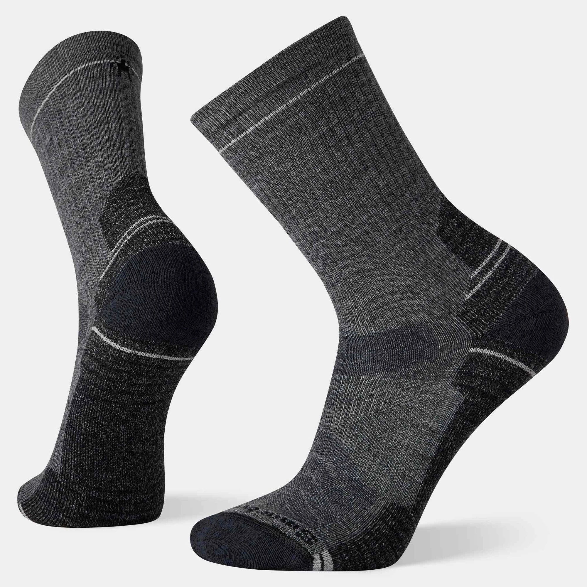 Șosete Merino hiking Smartwool Hike - gri Medium Gray | Crew | Light Cushion - 182912