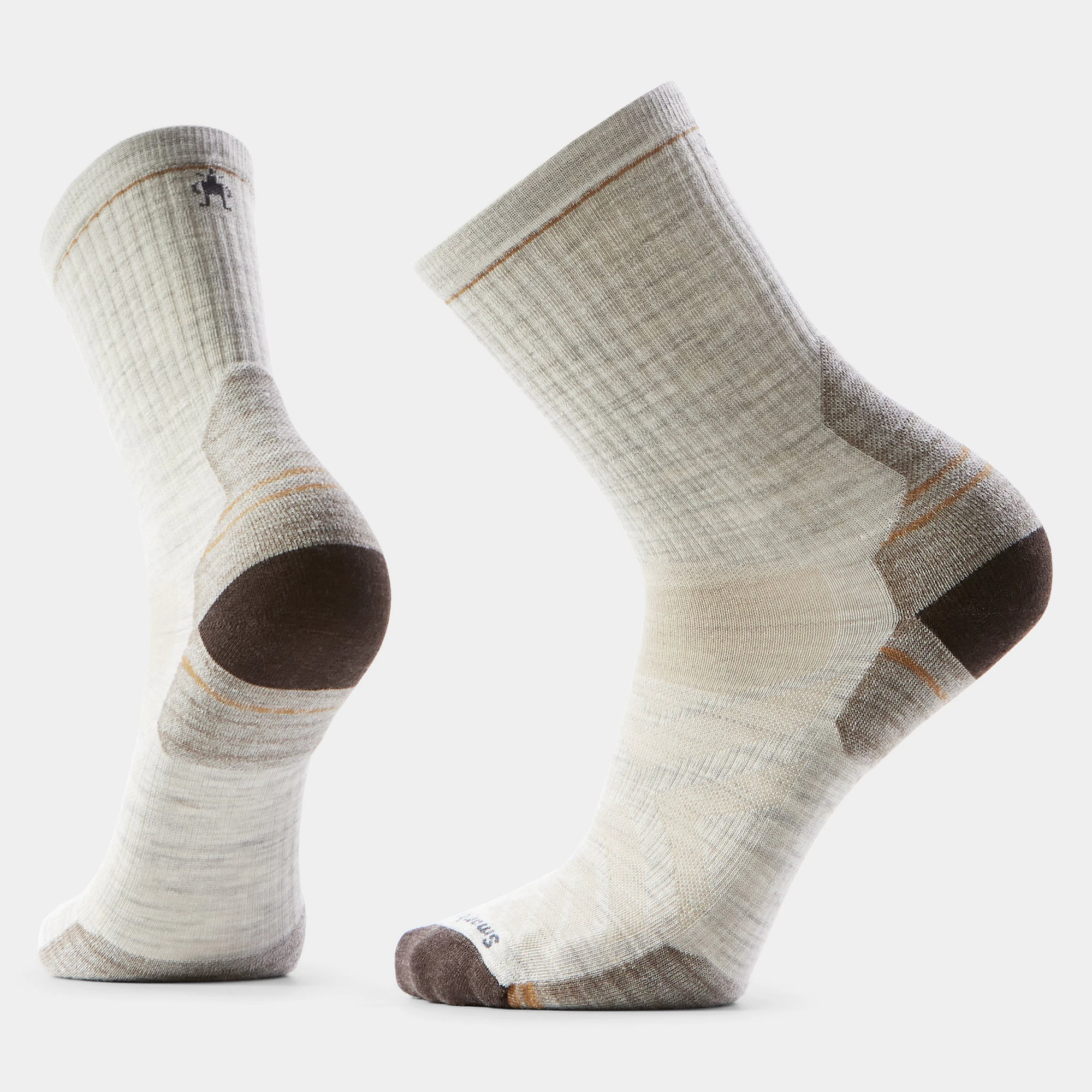 1. Șosete Merino hiking Smartwool Hike - gri Ash | Mid Crew | Targeted Cushion