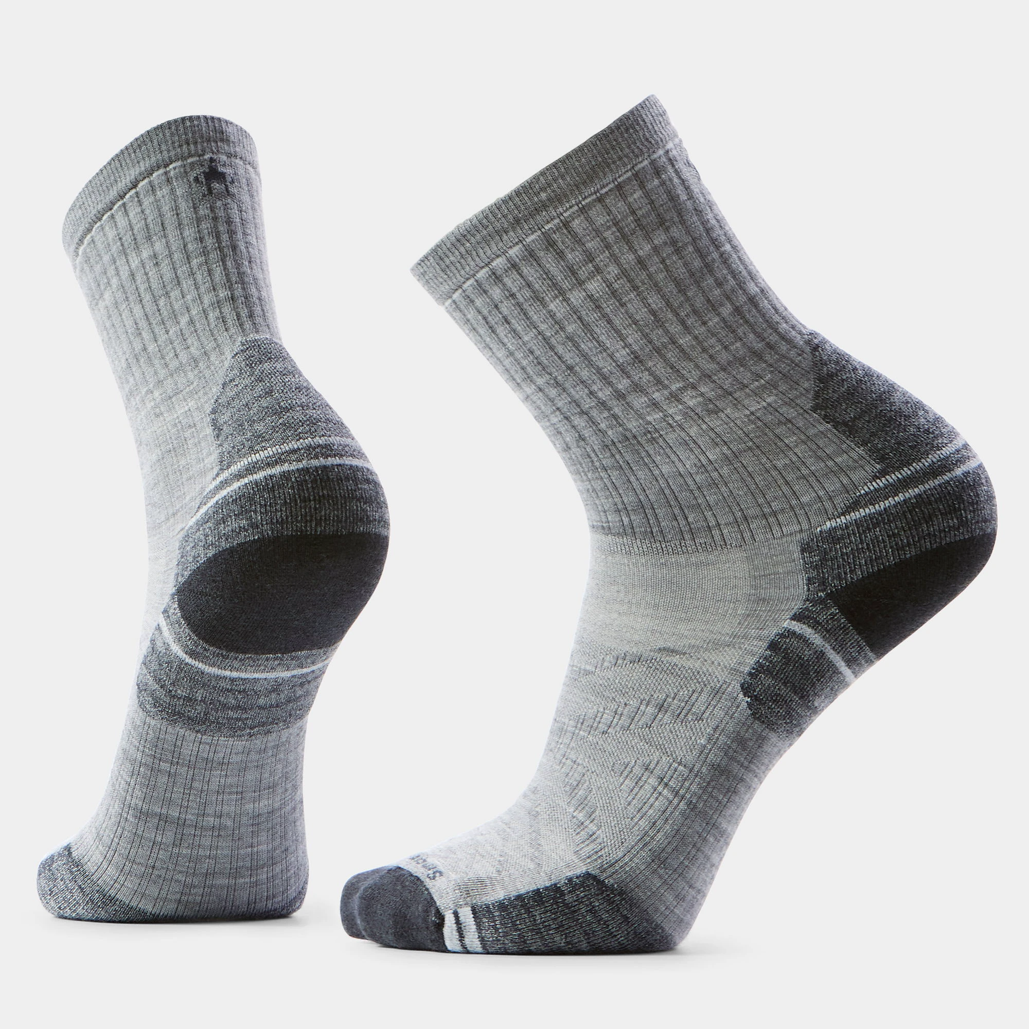 Șosete Merino hiking Smartwool Hike - gri deschis Light Gray | Mid Crew | Targeted Cushion - 182934