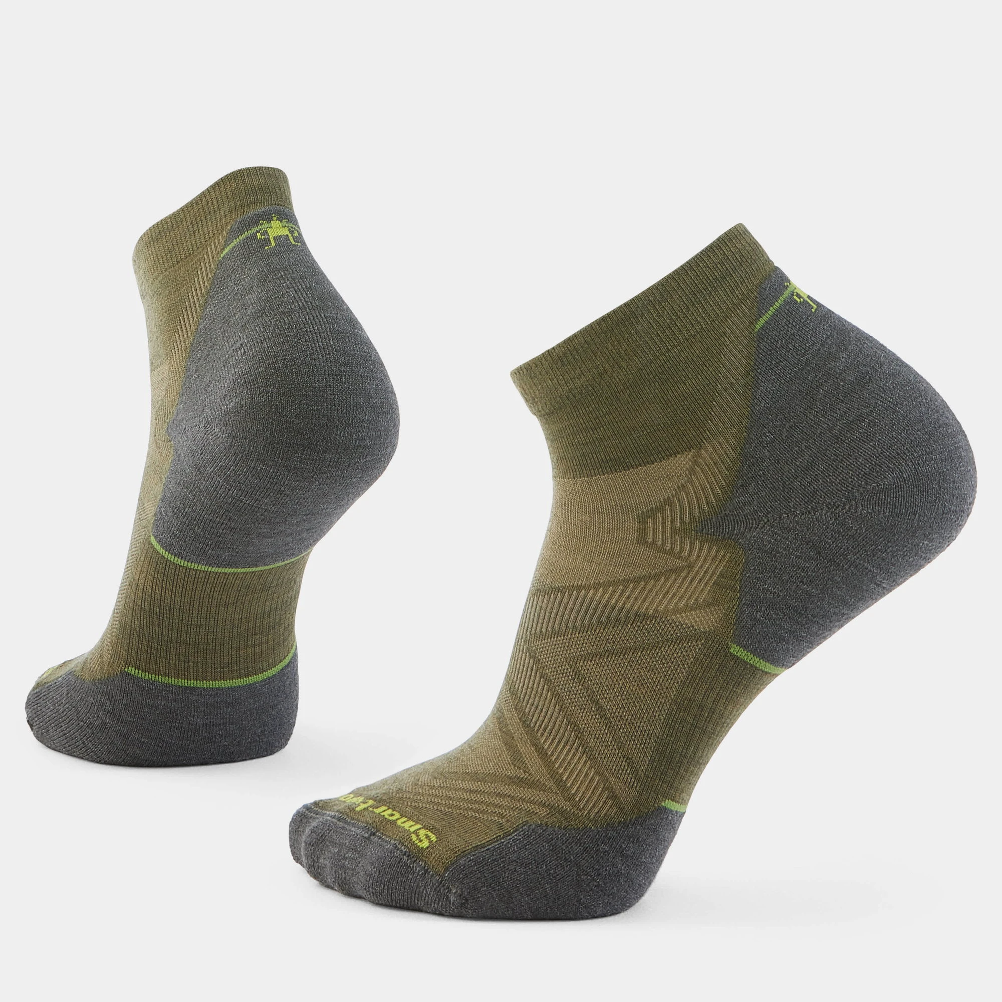 Șosete Merino alergare Smartwool Run Ankle - verde Winter Moss | Targeted Cushion - 182946