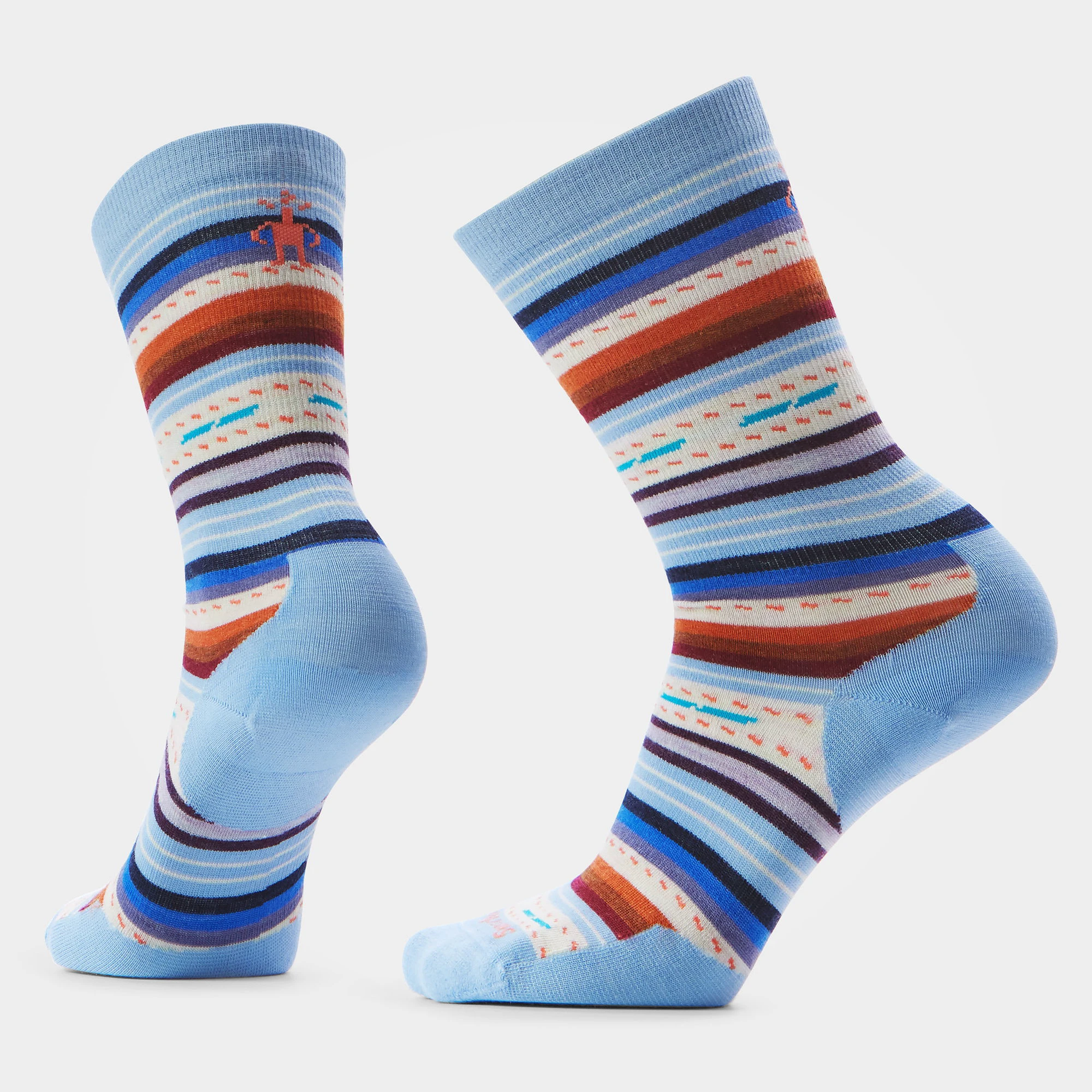 Șosete Merino Smartwool Everyday Margarita - albastru Serene Blue | Crew | Light Cushion - 182965