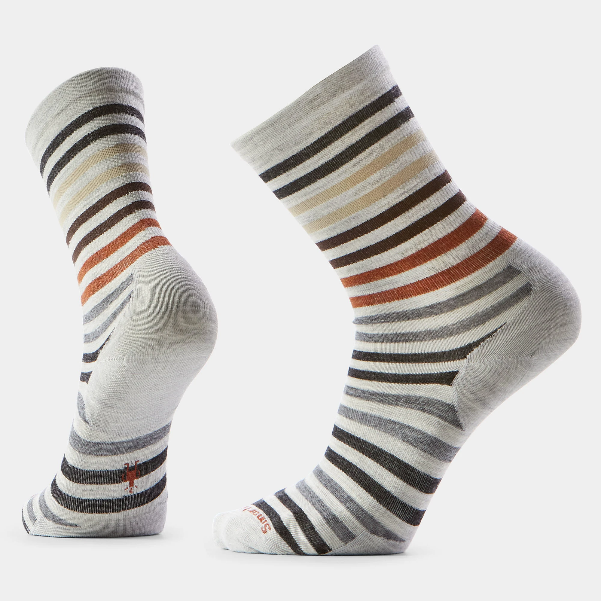 1. Șosete Merino Smartwool Everyday Spruce Street - gri Ash | Crew | Relaxed Fit