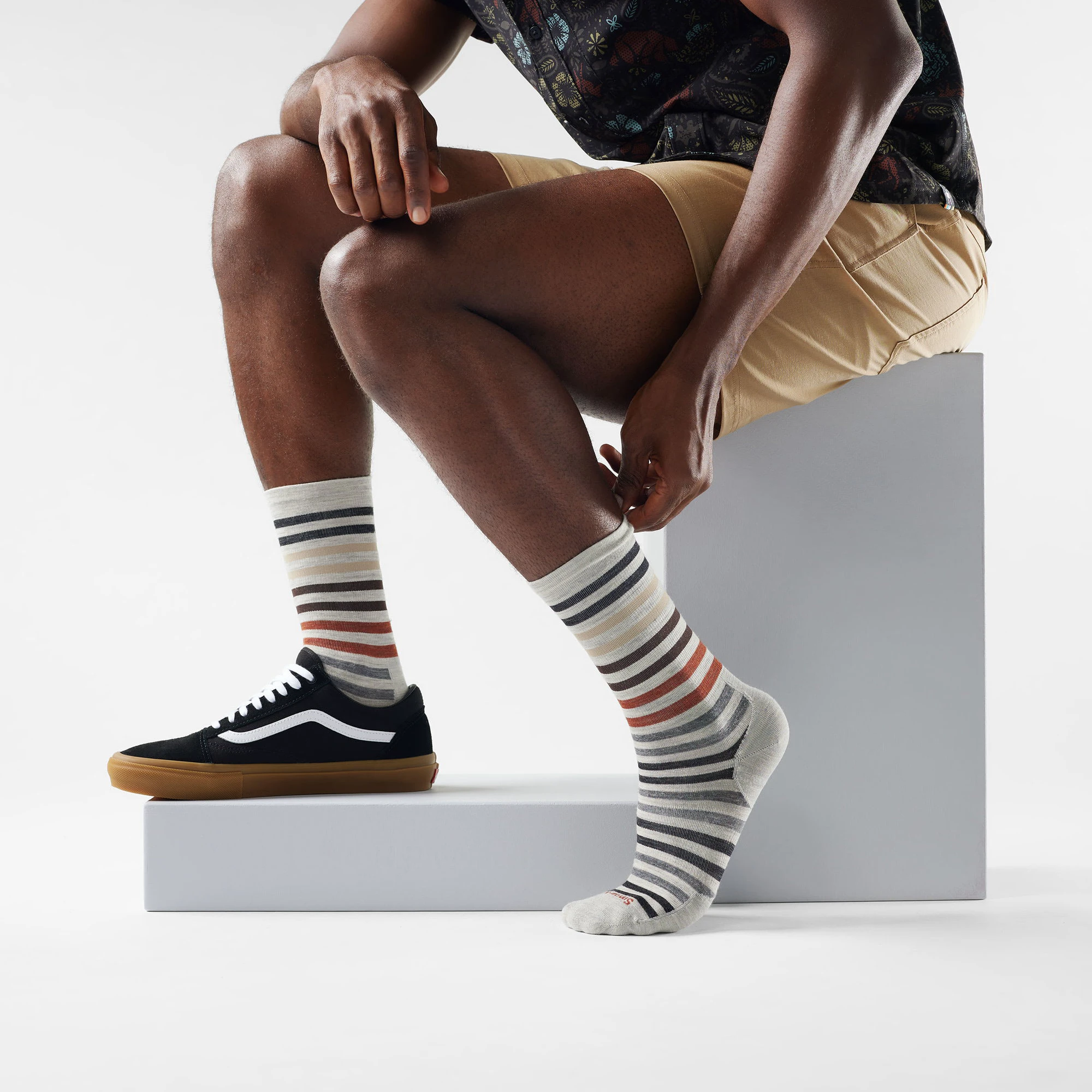 2. Șosete Merino Smartwool Everyday Spruce Street - gri Ash | Crew | Relaxed Fit