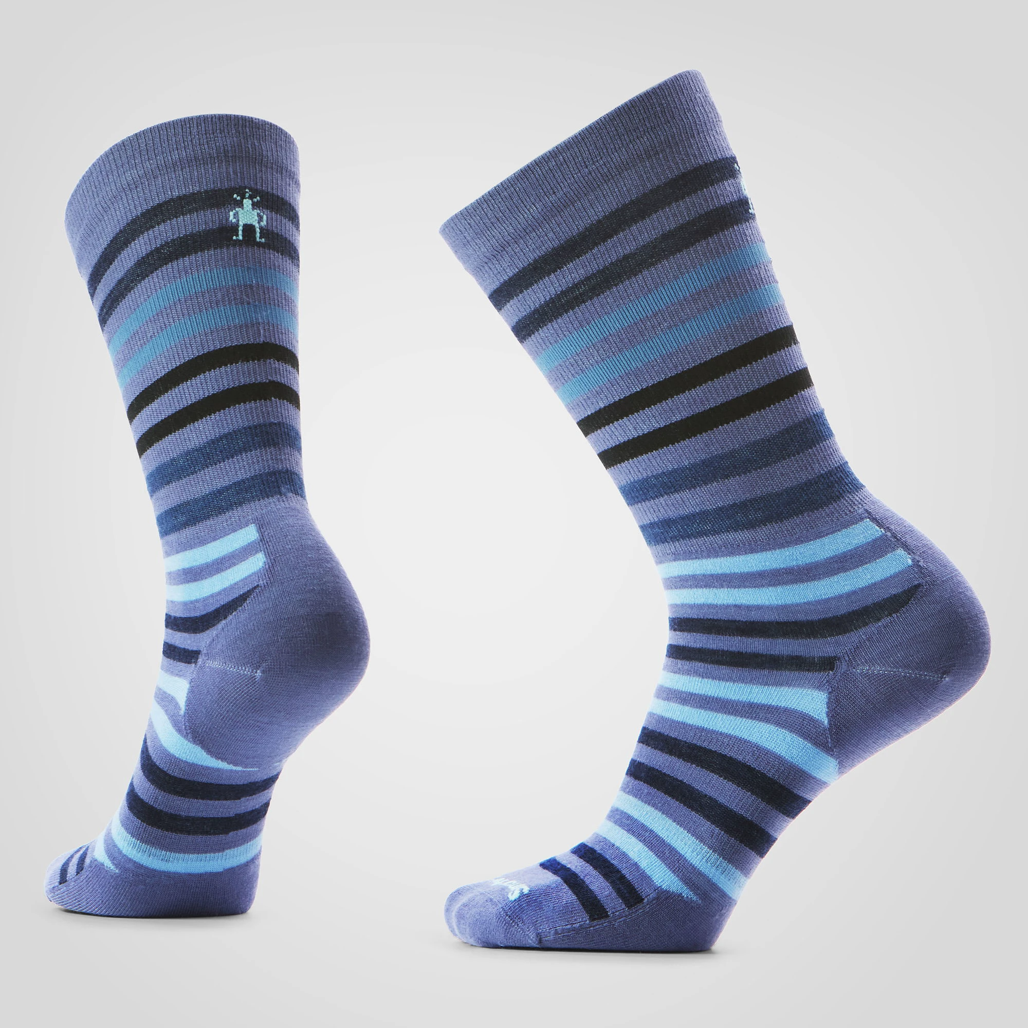 Șosete Merino Smartwool Everyday Spruce Street - albastru Nightfall | Crew | Relaxed Fit - 182971