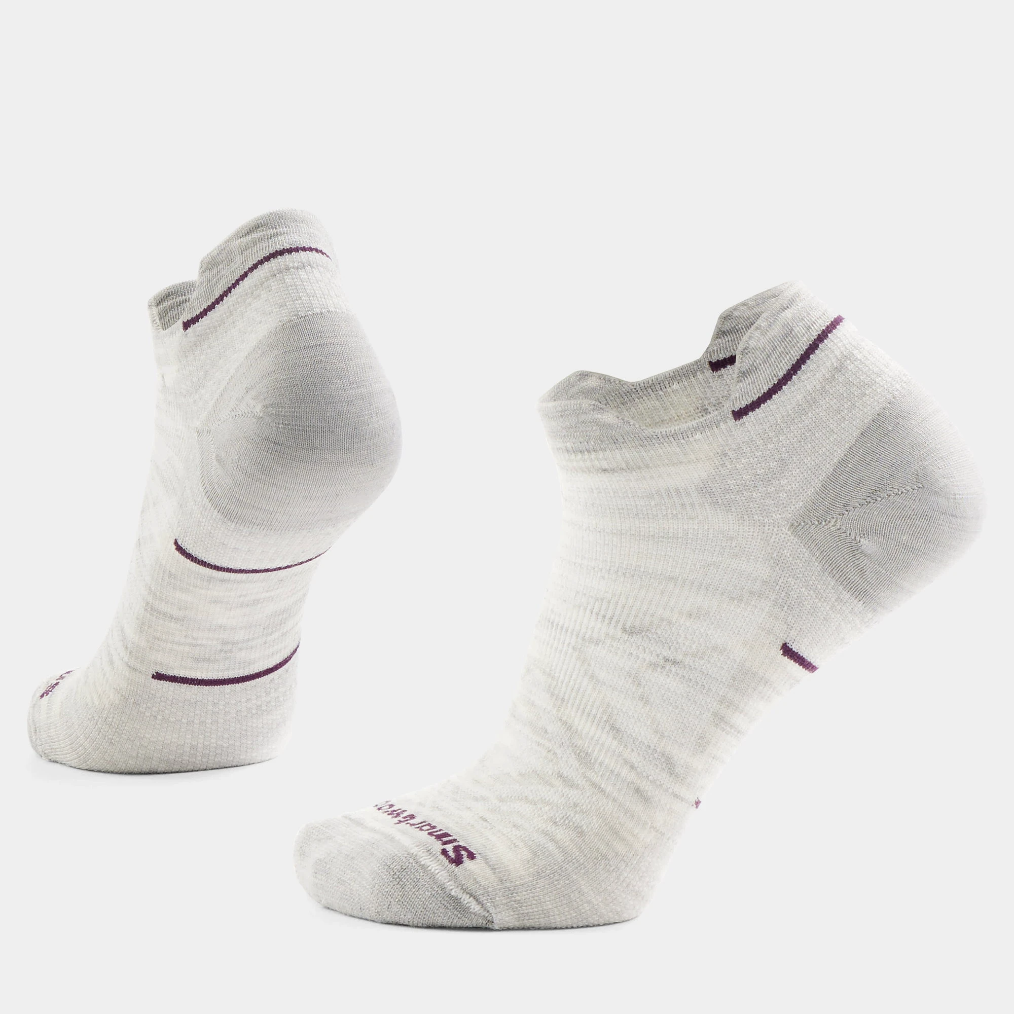 Șosete Merino alergare Smartwool Run - gri Ash | Low Ankle | Zero Cushion - 183097