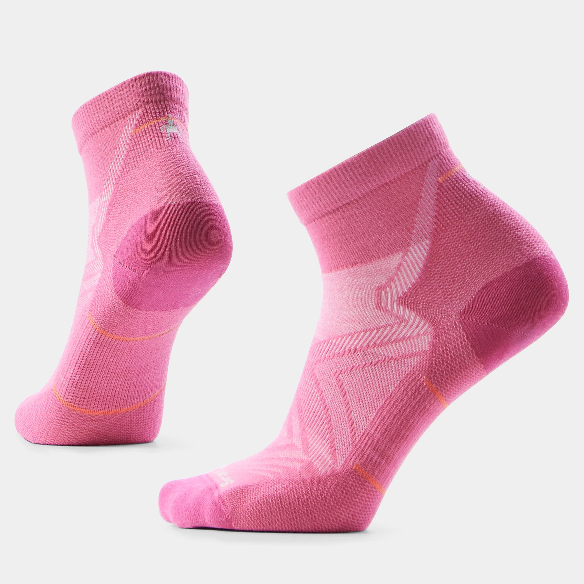 Șosete Merino alergare Smartwool Run - roz Garden Pink | Ankle | Zero Cushion - 183175