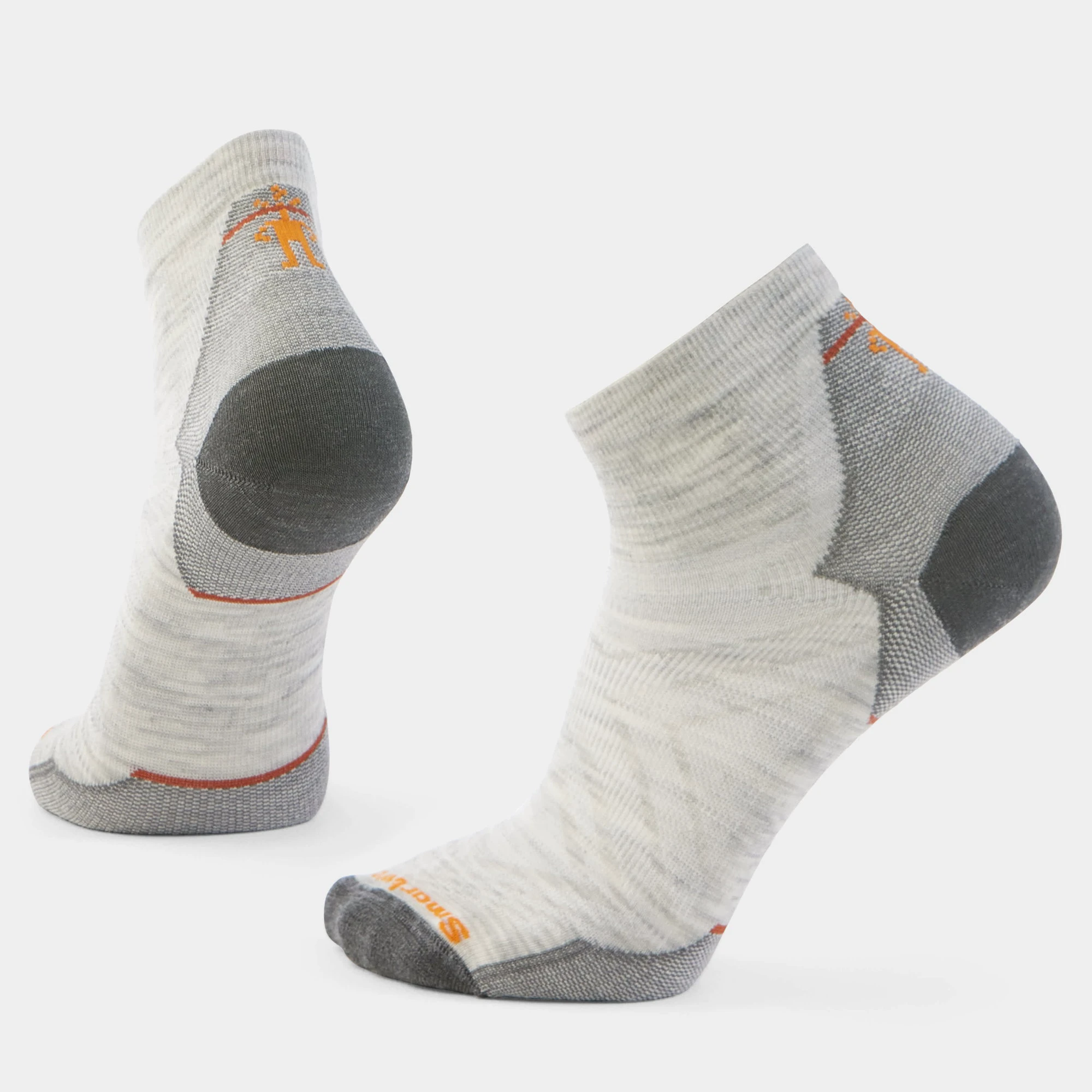 Șosete Merino alergare Smartwool Run - gri Ash | Ankle | Zero Cushion - 183183