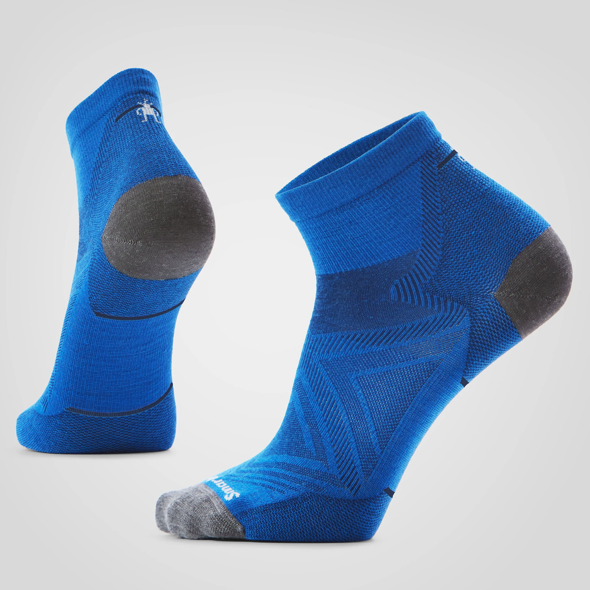 Șosete Merino alergare Smartwool Run - albastru Laguna/bleumarin Deep Navy | Ankle | Zero Cushion - 183185