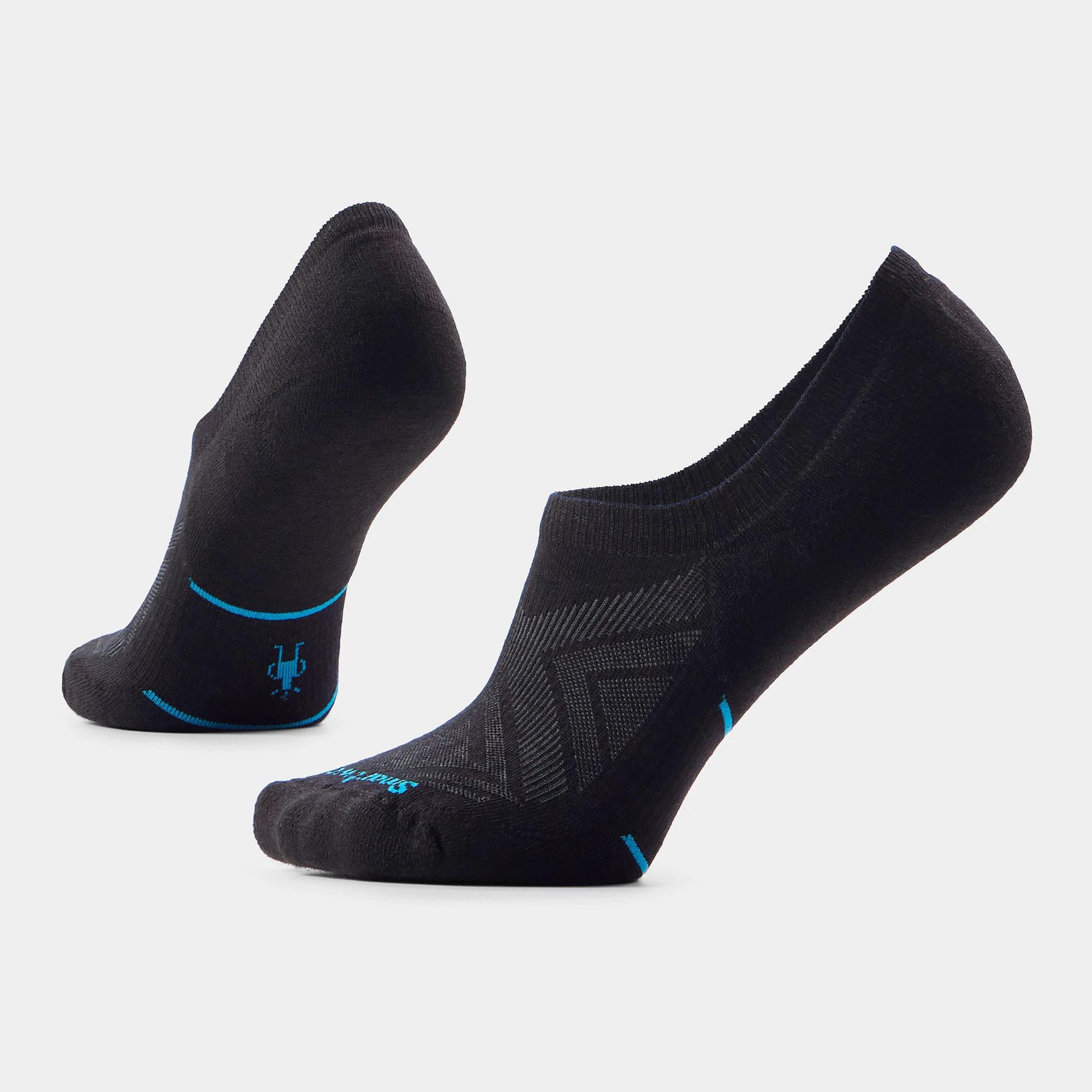 Șosete Merino alergare Smartwool Run - negru Black | No Show | Targeted Cushion - 183294