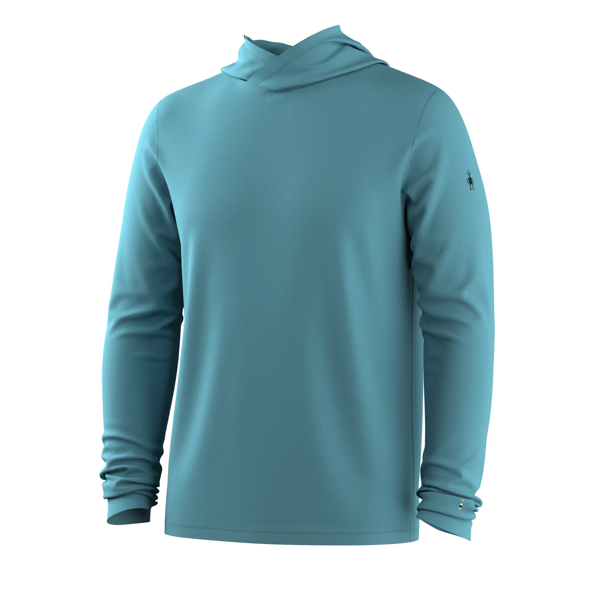 5. Hanorac Merino Smartwool Sun Hoodie - albastru Mineral Blue | UPF 40+