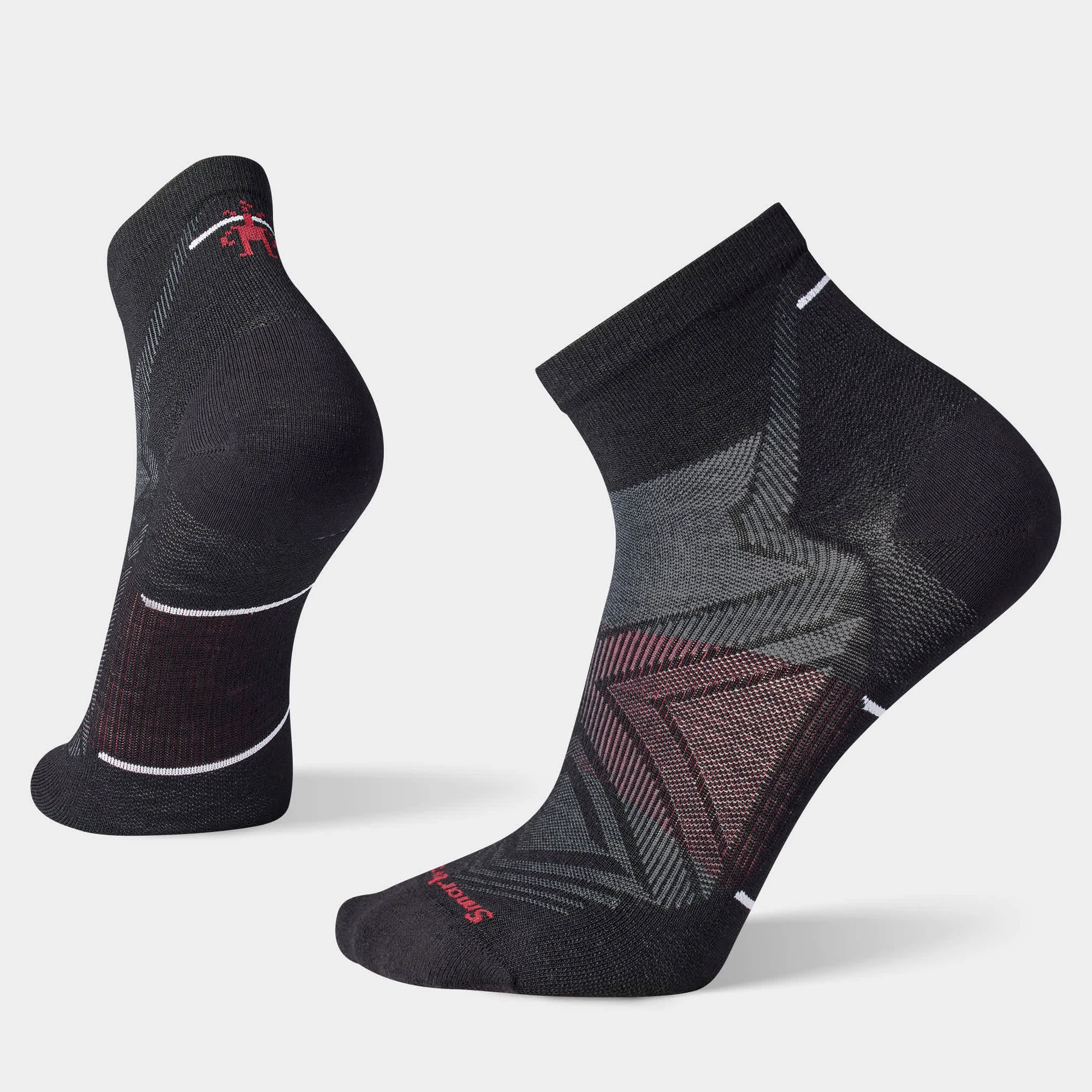 Șosete Merino alergare Smartwool Run - Ankle | Zero Cushion - Black - 59326