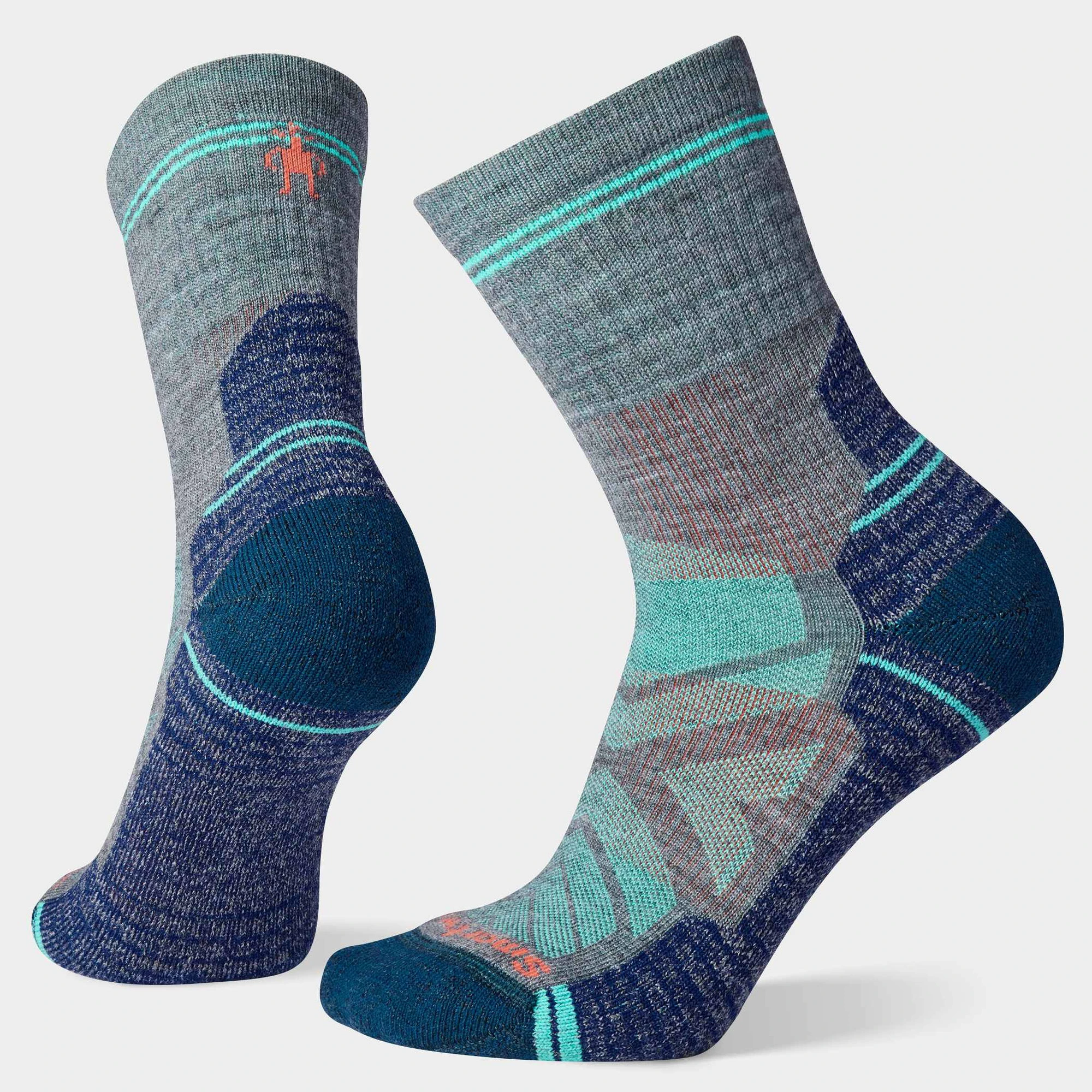 Șosete Merino hiking Smartwool Hike - gri Medium Gray | Mid Crew | Light Cushion - 166353