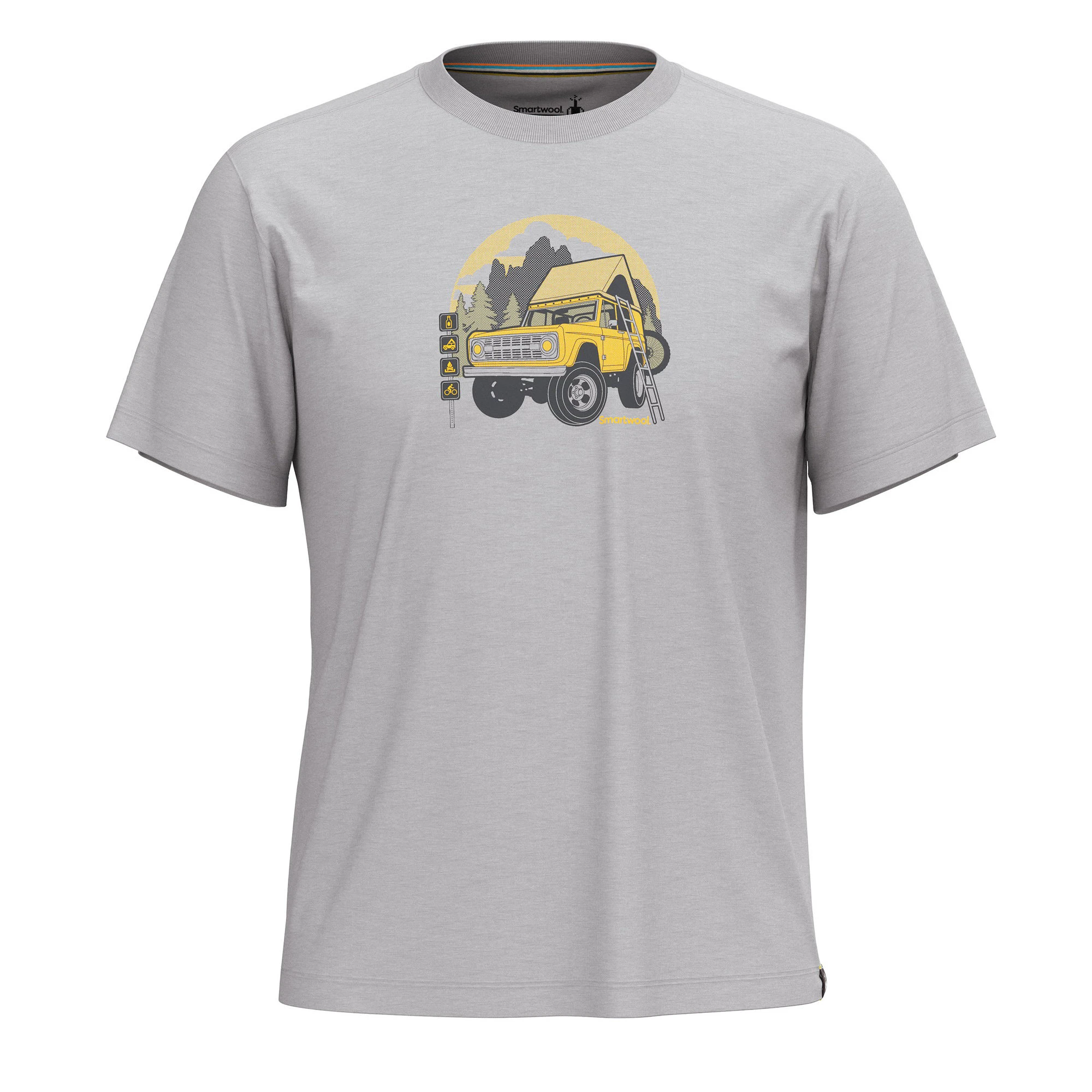 2. Smartwool - tricou merino - Long Weekend Short Sleeve Graphic Tee - Gri