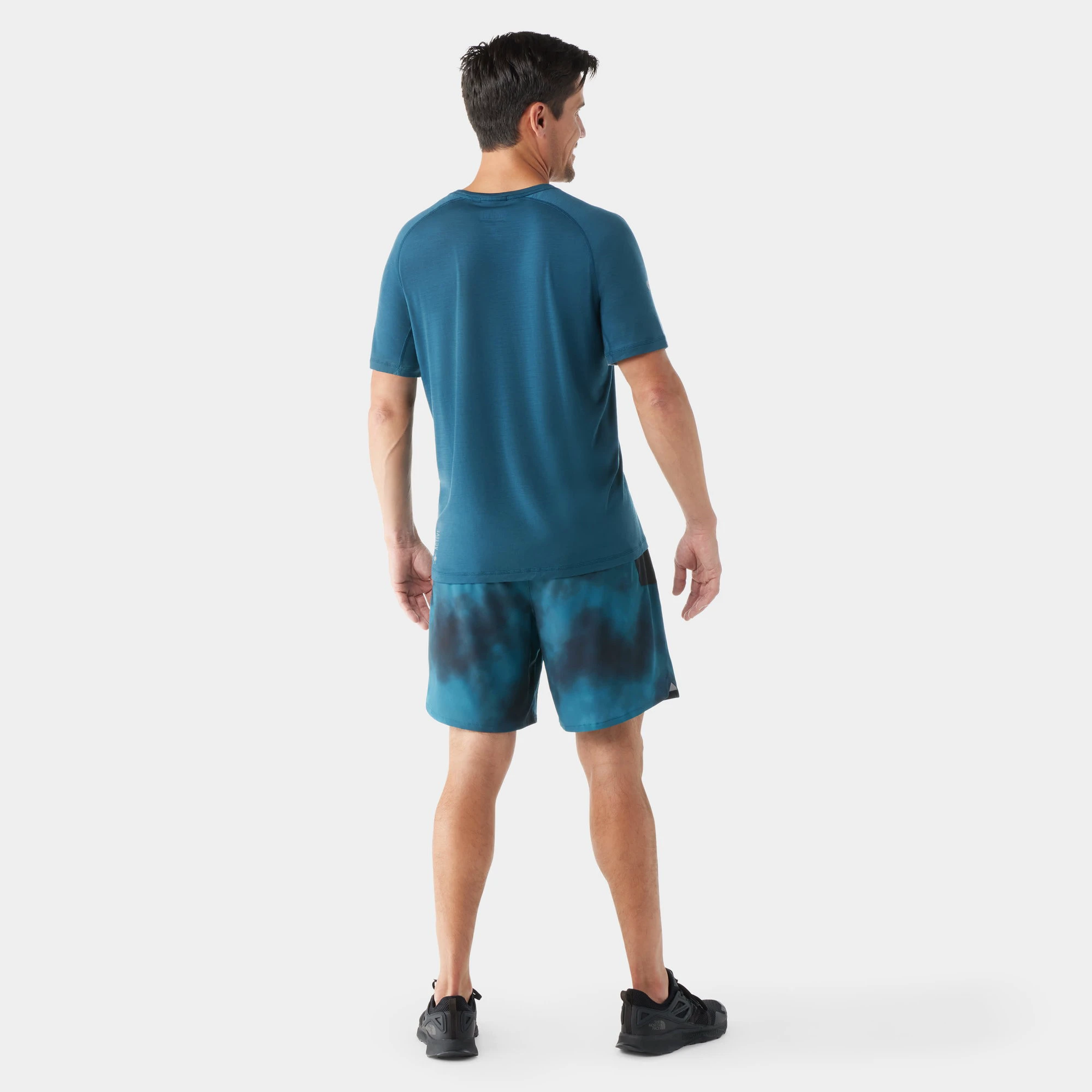 2. Tricou sport bărbați Smartwool Active Ultralite - Merino + TENCEL™ - albastru Twilight