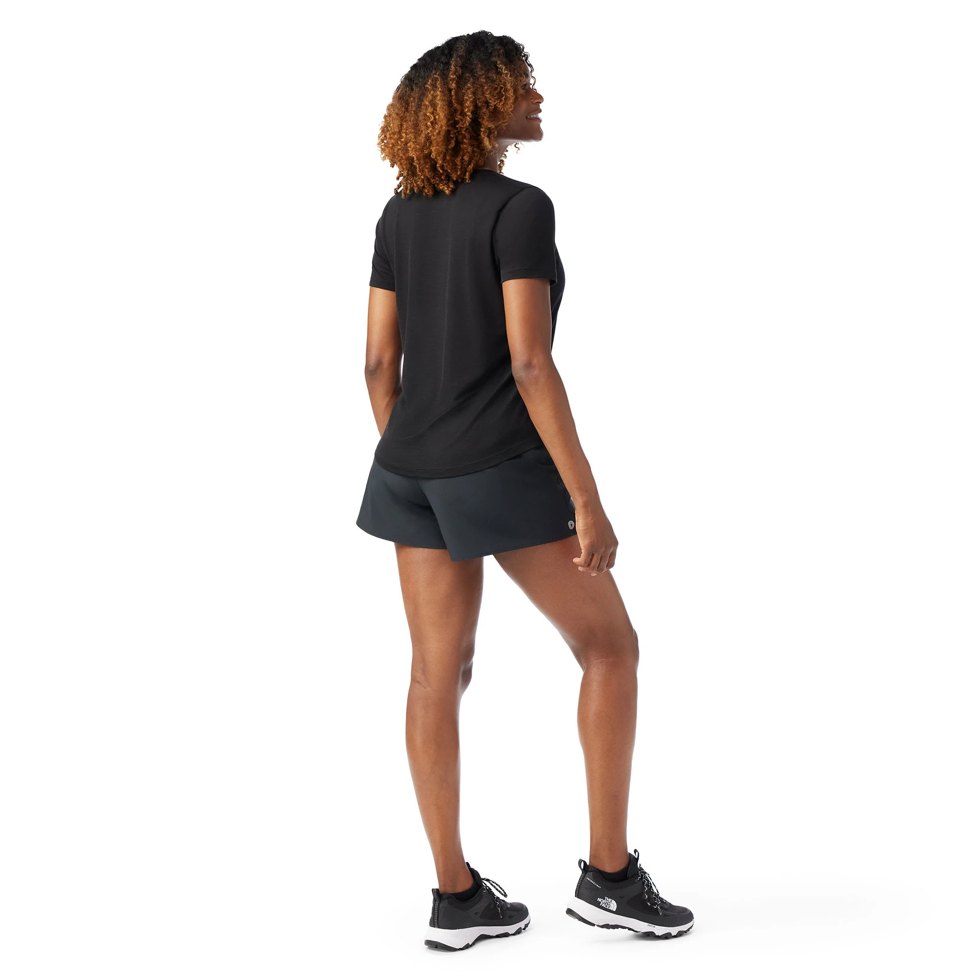 2. Smartwool - tricou merino - Active Ultralite V-Neck Short Sleeve W - Negru