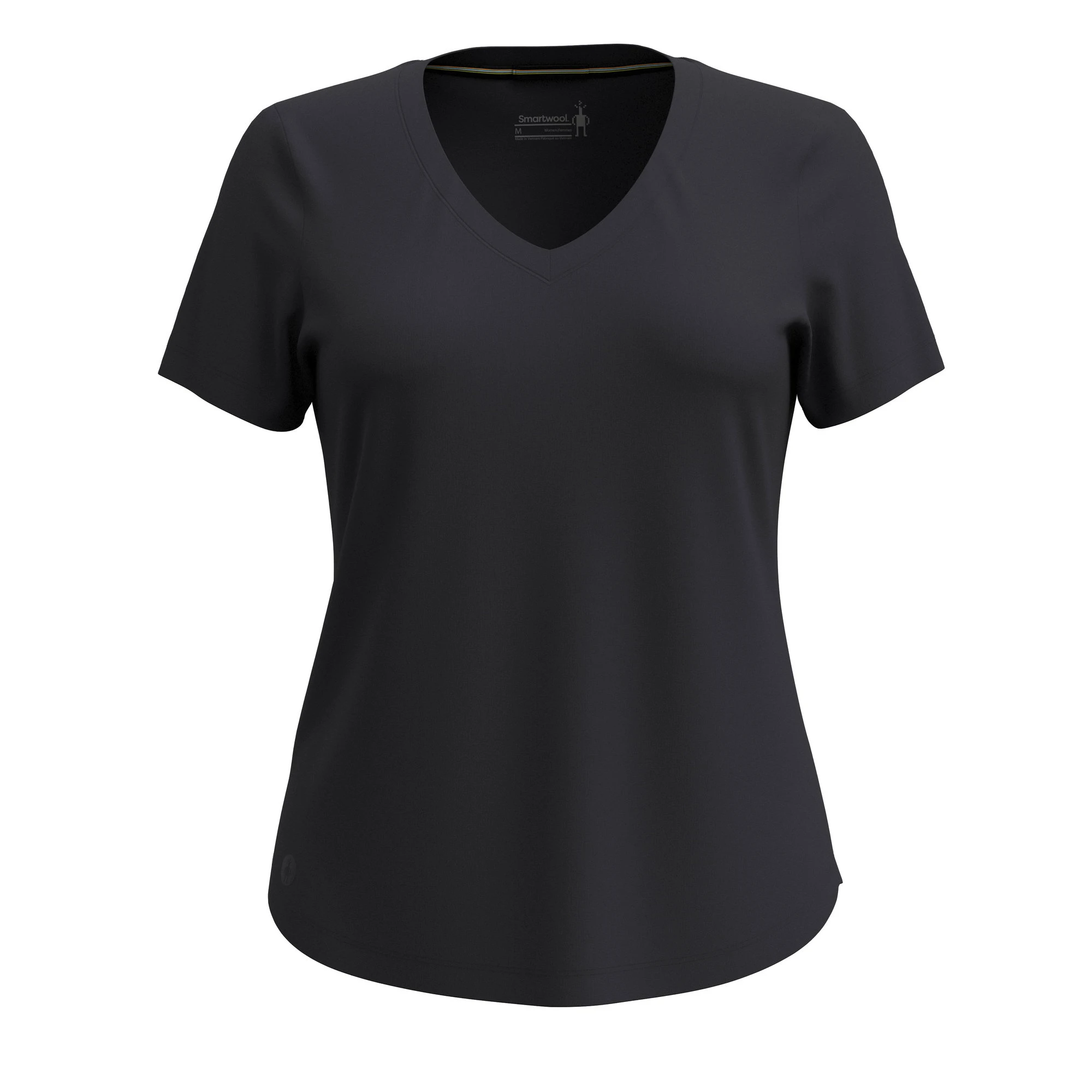 3. Smartwool - tricou merino - Active Ultralite V-Neck Short Sleeve W - Negru