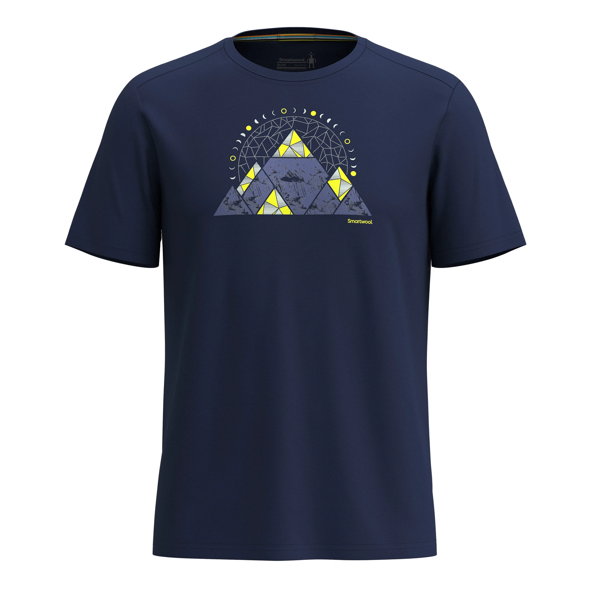 2. Smartwool - tricou merino - Geo Phase Active Short Sleeve Graphic Tee - Albastru