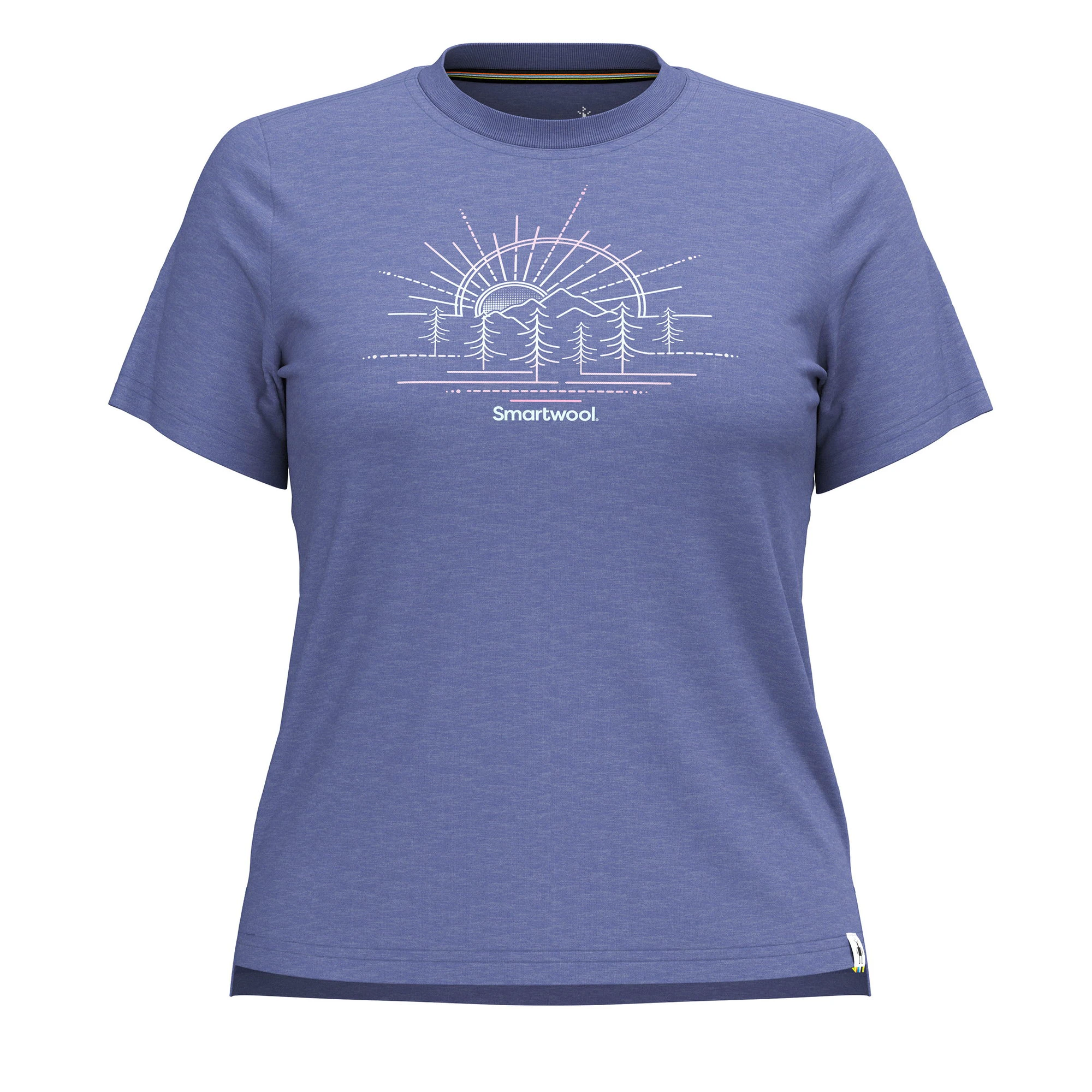 2. Smartwool - tricou merino - Mountain Sol Short Sleeve Graphic Tee W - Albastru