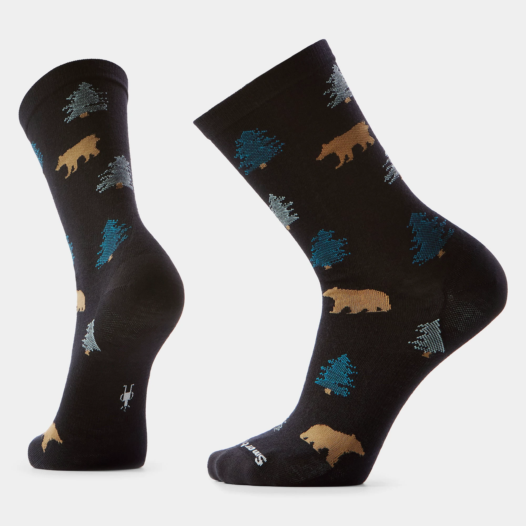 Șosete Merino Smartwool Everyday Through the Trees - negru | Crew - 183142