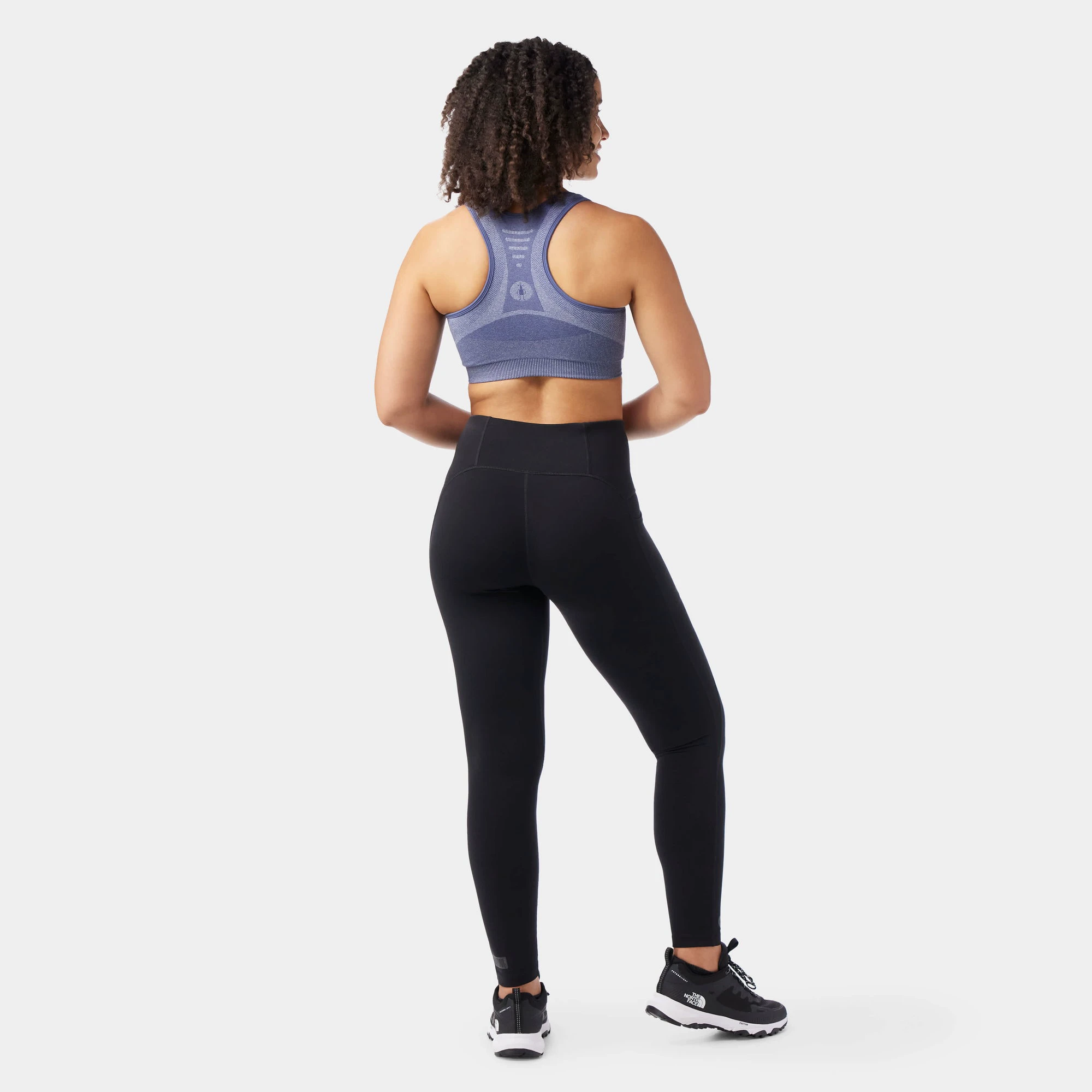 2. Bustieră sport Merino Smartwool Intraknit Racerback - albastru Nightfall Blue Heather