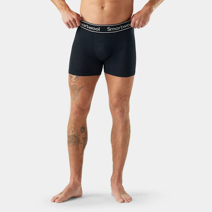 1. Boxer Merino bărbați Smartwool Intraknit™ - negru | seamless
