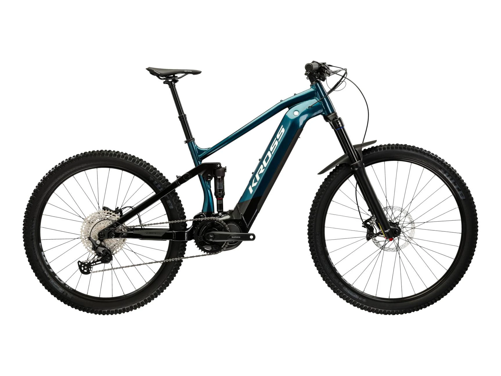 1. Bicicleta Electrica MTB Kross Grist Boost 2.0 16 inch turcoaz Shimano Deore