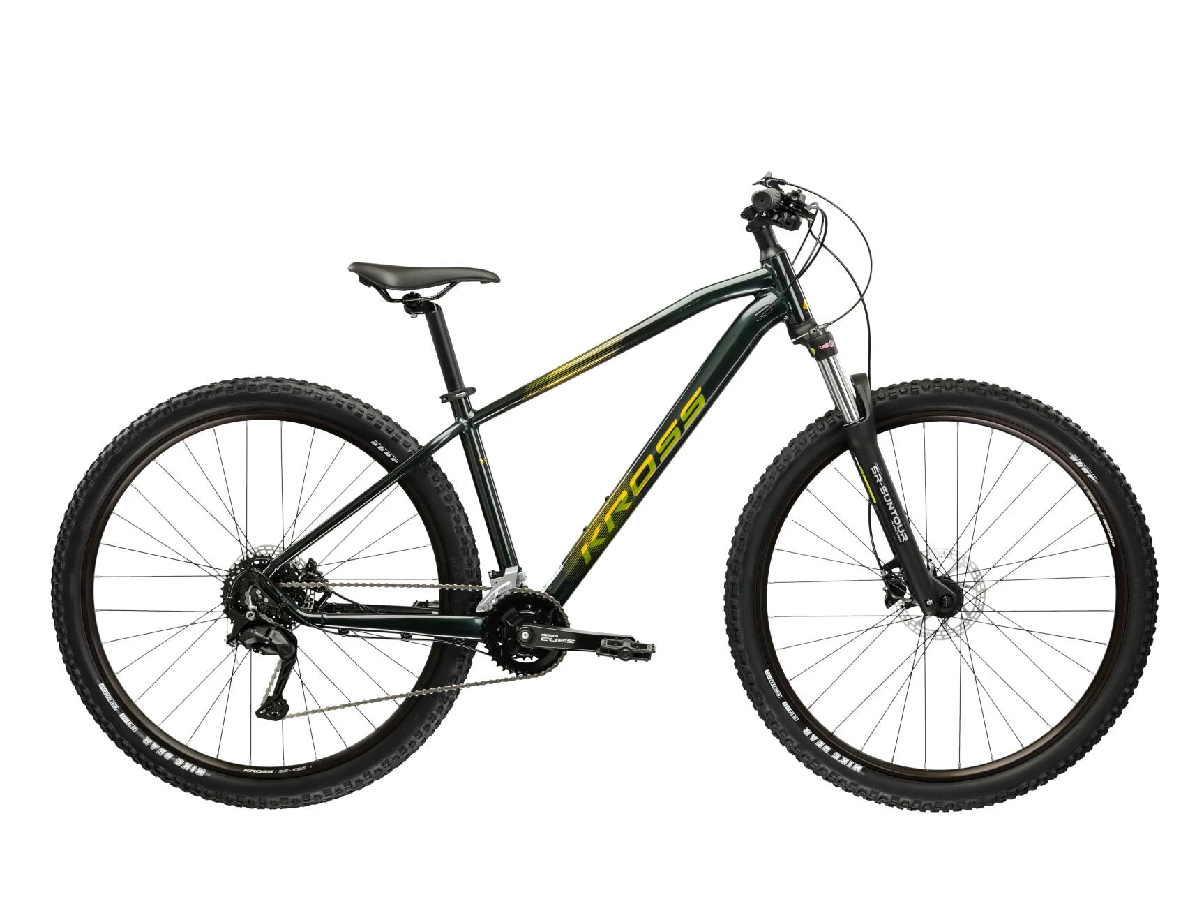 1. Bicicleta MTB Hardtail Kross Hexagon 5.0 27.5 inch verde Shimano Acera