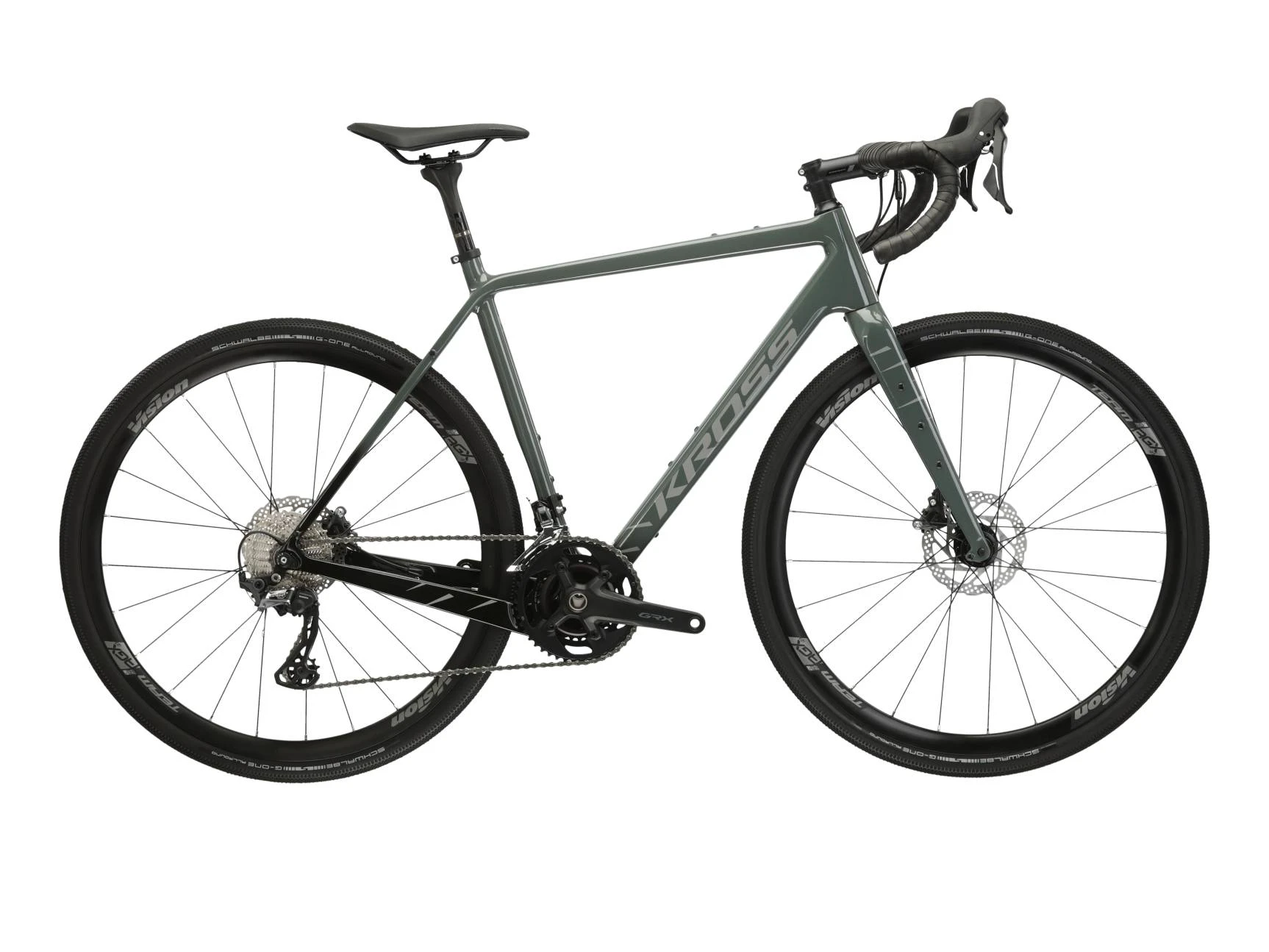 1. Bicicleta Gravel Kross Esker 8.0 28 inch gri Shimano Grx