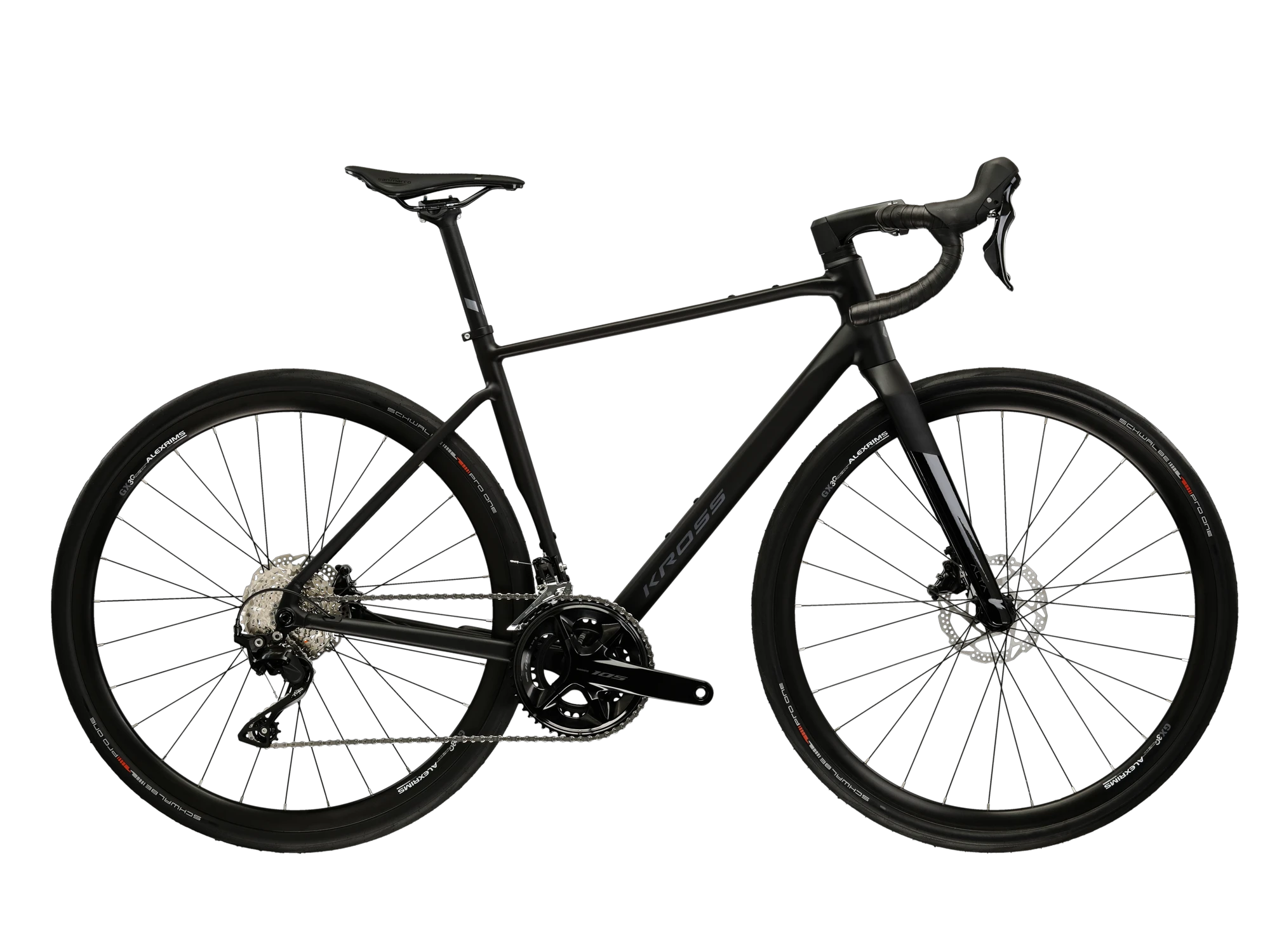 Bicicleta Gravel Kross Alta 4.0 28 inch neagra Shimano 105 - 203305