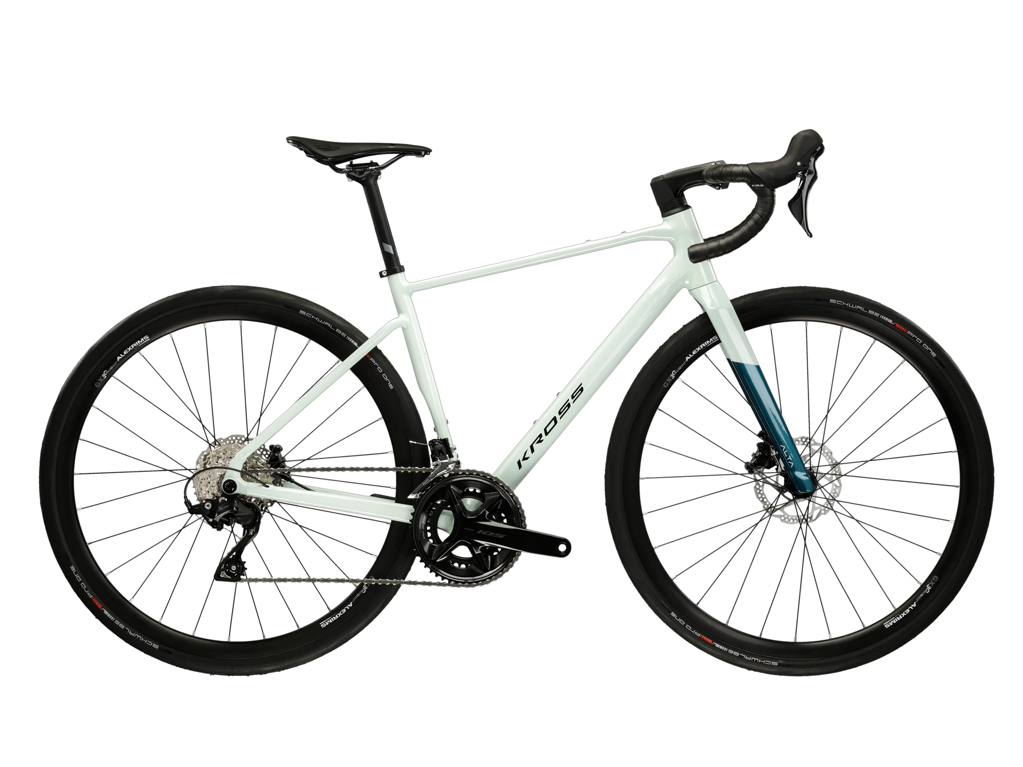 1. Bicicleta Gravel Kross Alta 4.0 28 inch mint Shimano 105