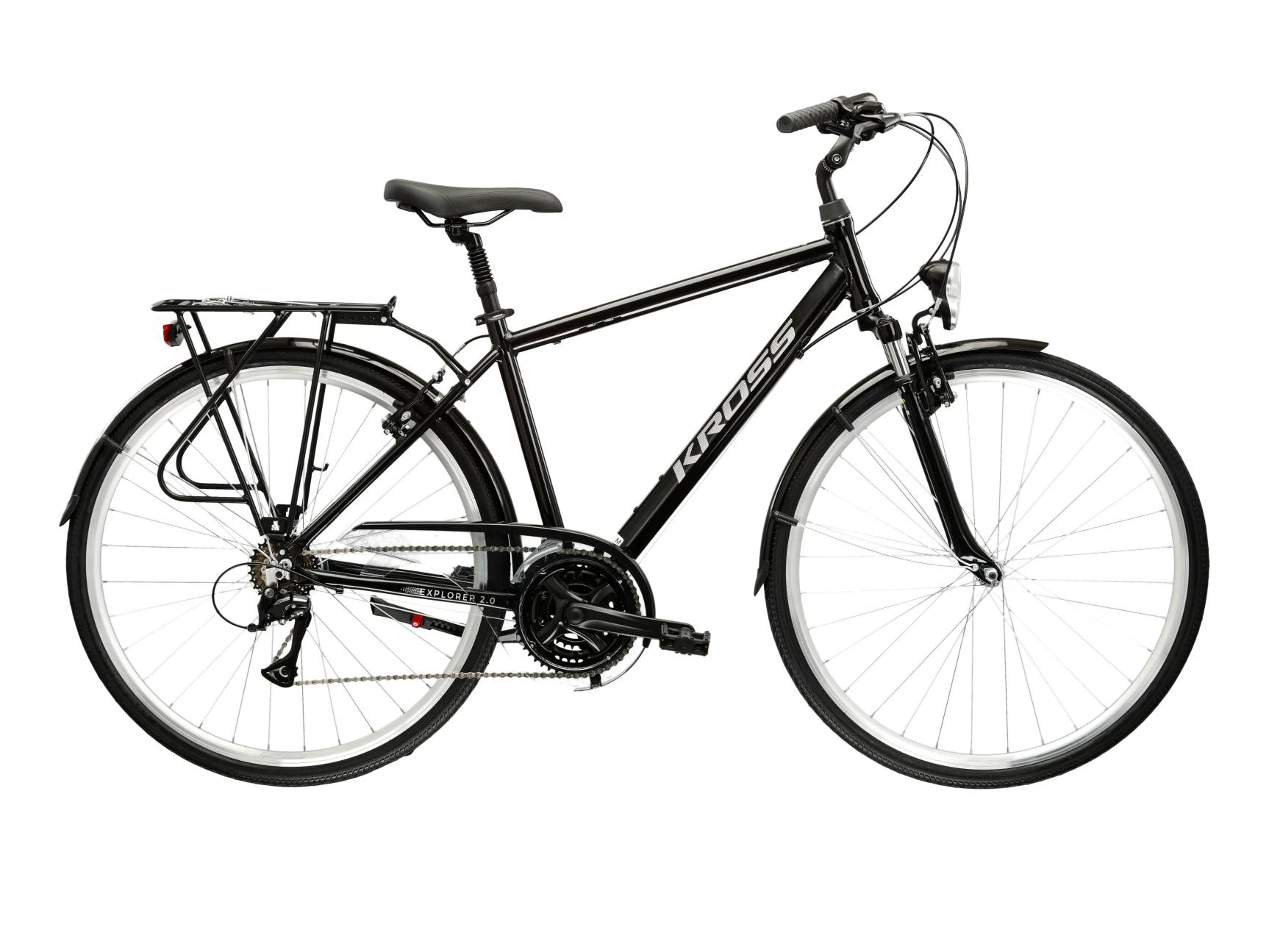 1. Bicicleta Trekking Kross Explorer 2.0 28 inch neagra
