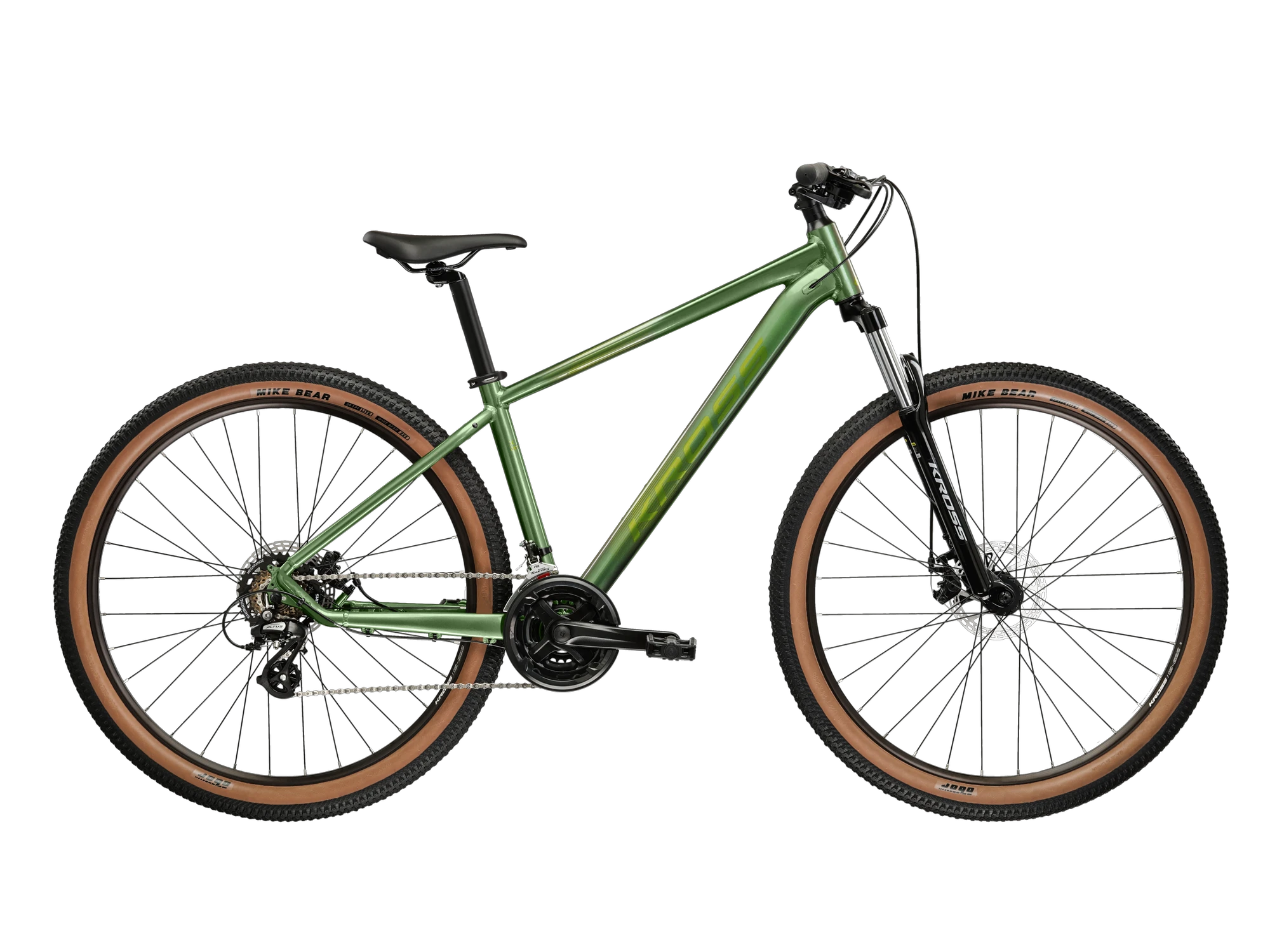1. Bicicleta MTB Hardtail Kross Hexagon X200 27.5 inch verde Shimano Altus