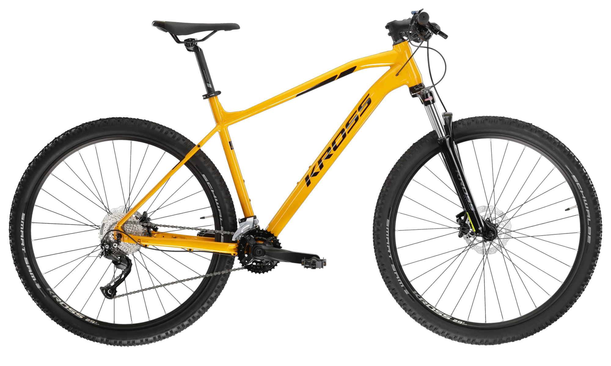 Bicicleta MTB Hardtail Kross Level 2.0 29 inch galbena Shimano Cues - 183733