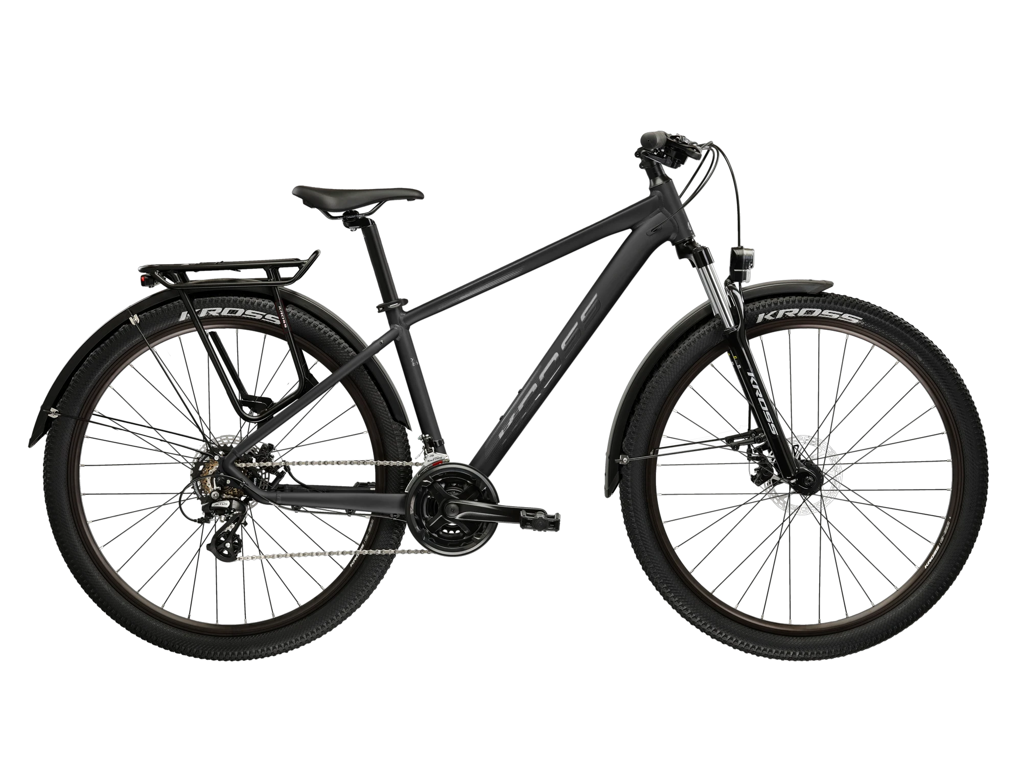 Bicicleta MTB Hardtail Kross Hexagon X200 EQ 27.5 inch neagra Shimano Altus - 187120