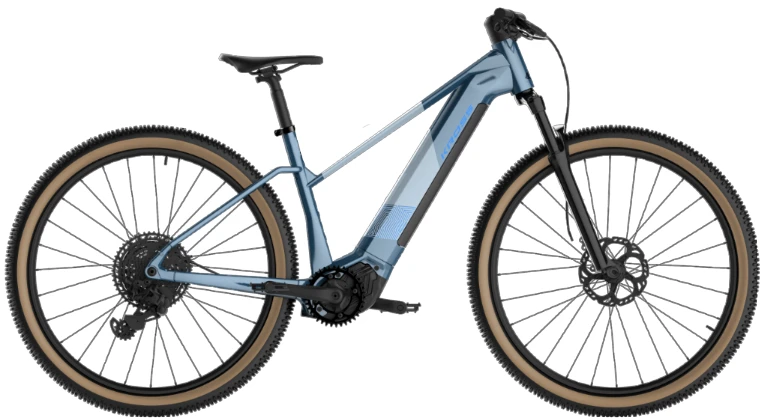 Bicicleta Electrica MTB Kross Influx HYB 3.0 800 27.5 inch albastra Shimano Cues - 189851