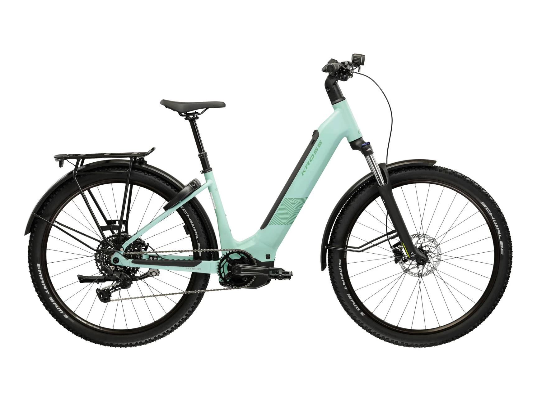 1. Bicicleta Electrica MTB Kross Influx HYB SUV LS 3.0 800 27.5 inch verde Shimano Cues