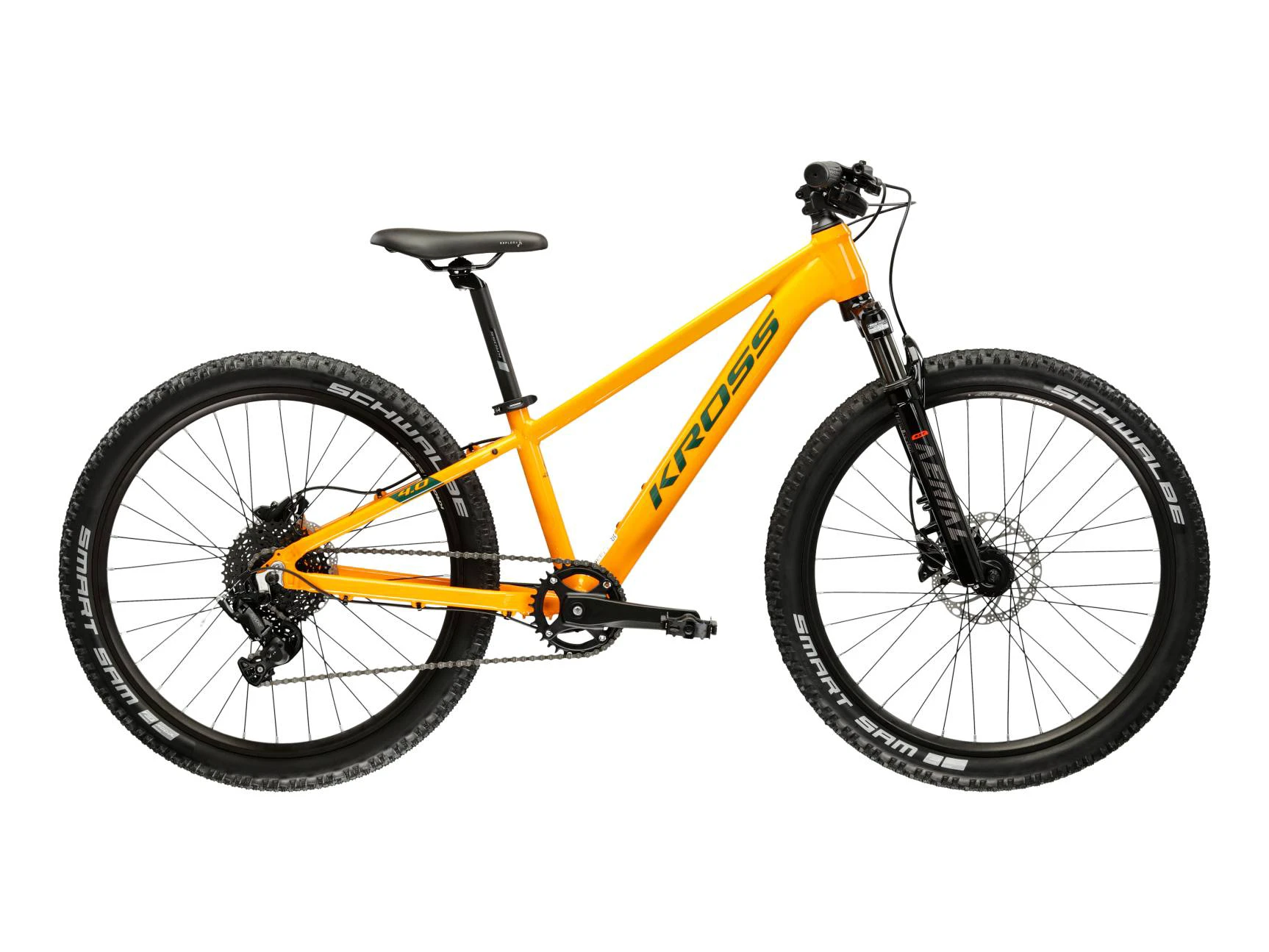1. Bicicleta Copii Kross Level JR 4.0 24 inch portocalie microSHIFT
