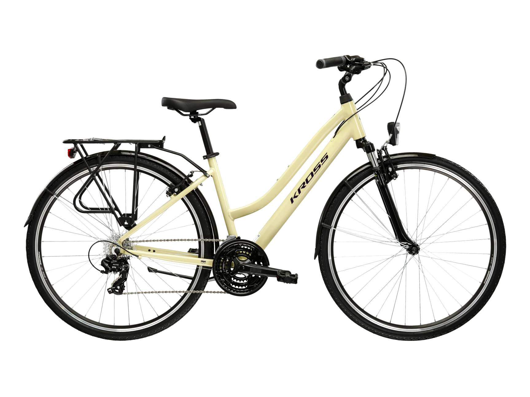Bicicleta Urban Kross Trans 1.0 W 28 inch bej Shimano Tourney - 183800