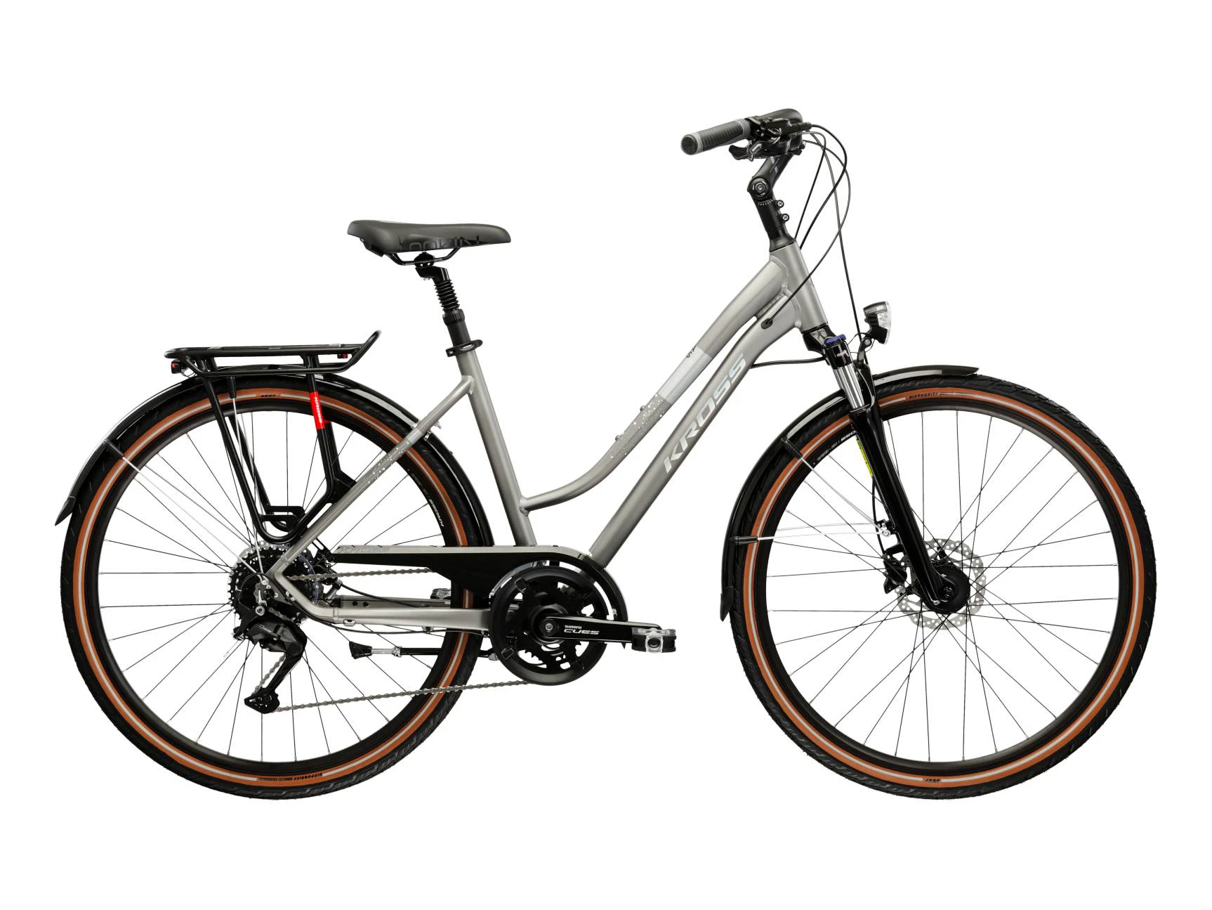 Bicicleta Urban Kross Trans 5.0 ULT.RA 28 inch argintie Shimano Cues - 183853