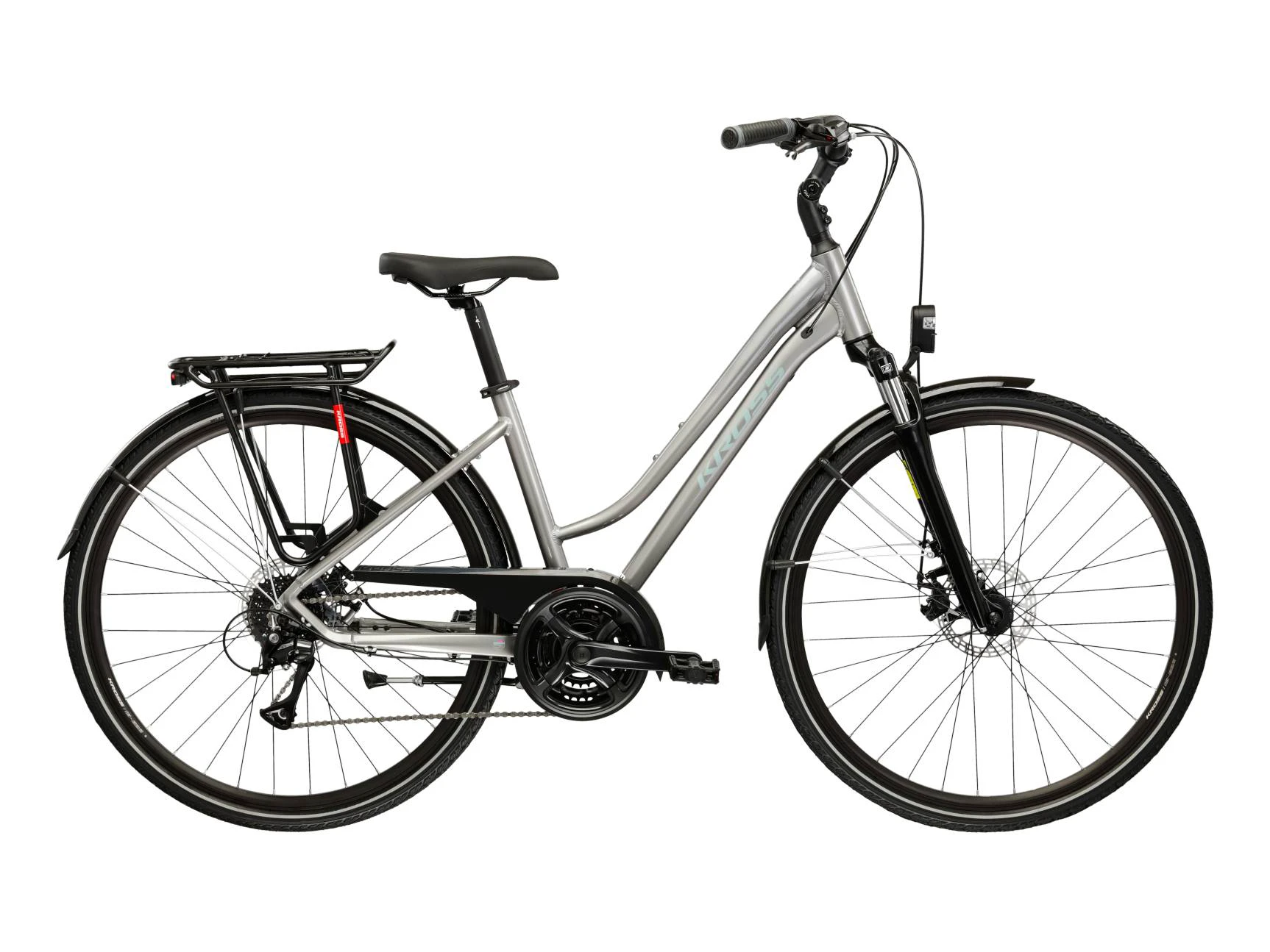 Bicicleta Urban Kross Trans 3.0 28 inch argintie Shimano Acera - 183812