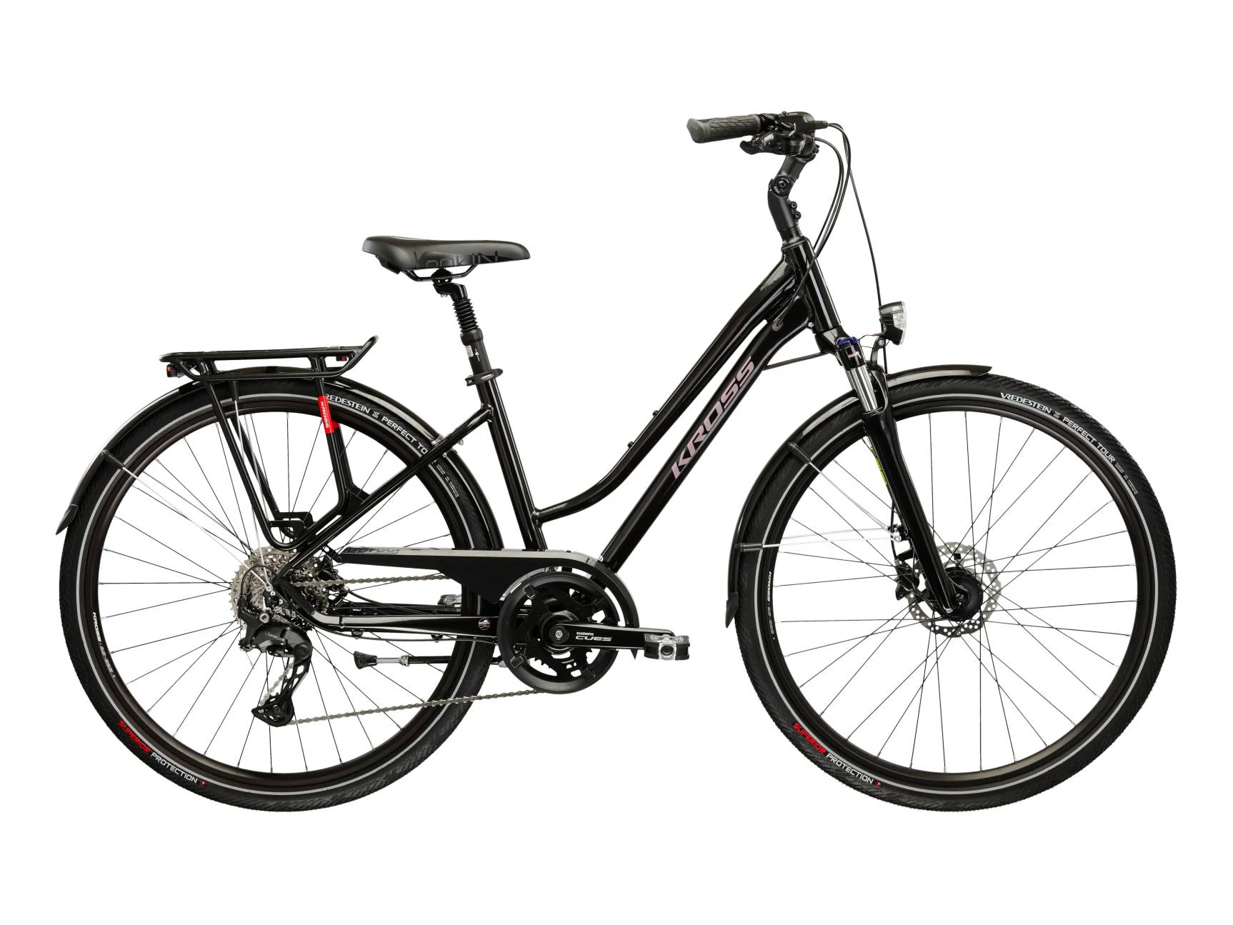 1. Bicicleta Trekking Kross Trans 7.0 28 inch neagra Shimano Cues