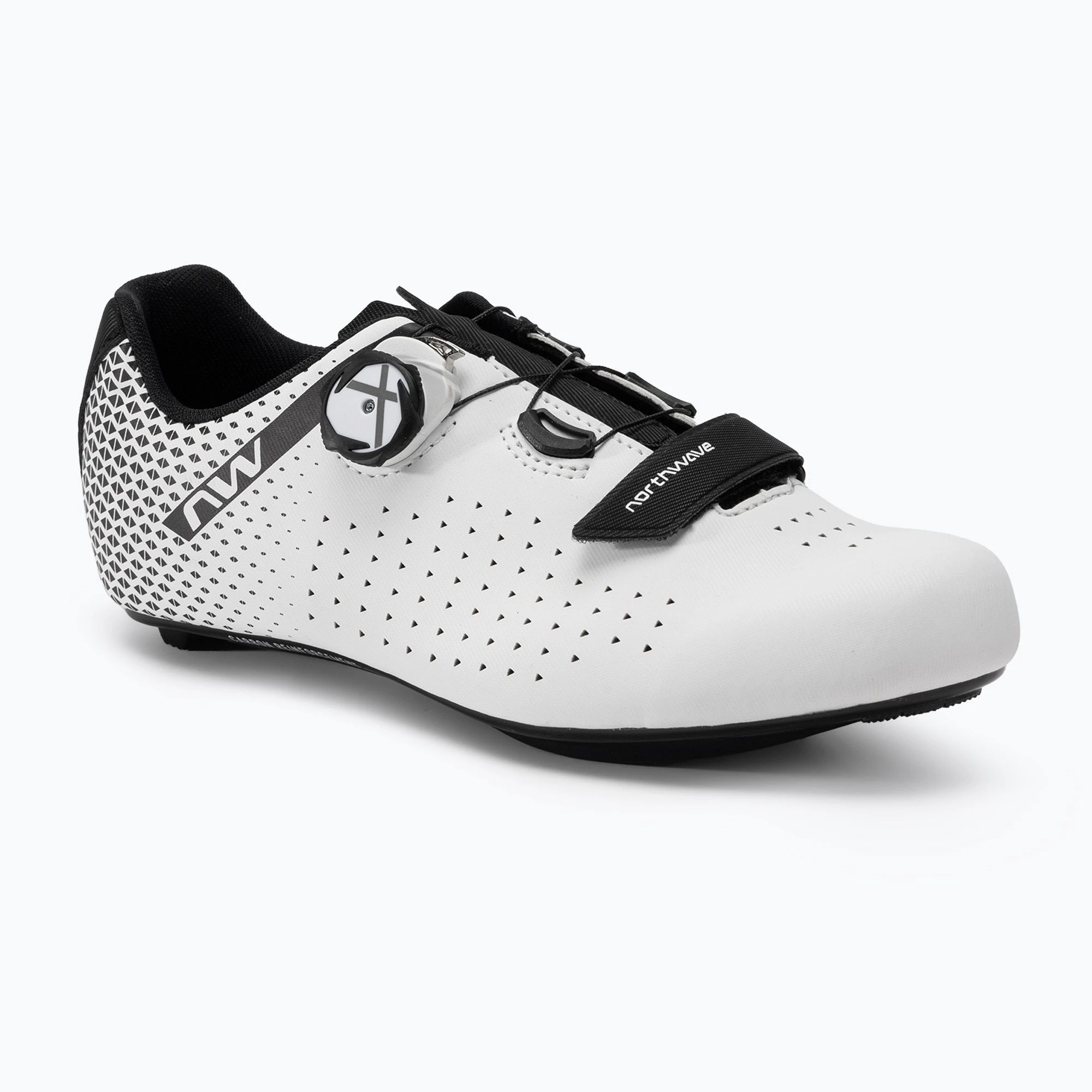 1. Northwave - pantofi ciclism sosea - Core Plus 2 - White | Black